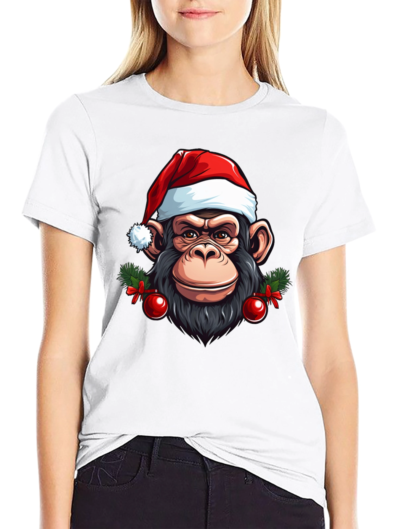 Festive Monkey Graphic Tee