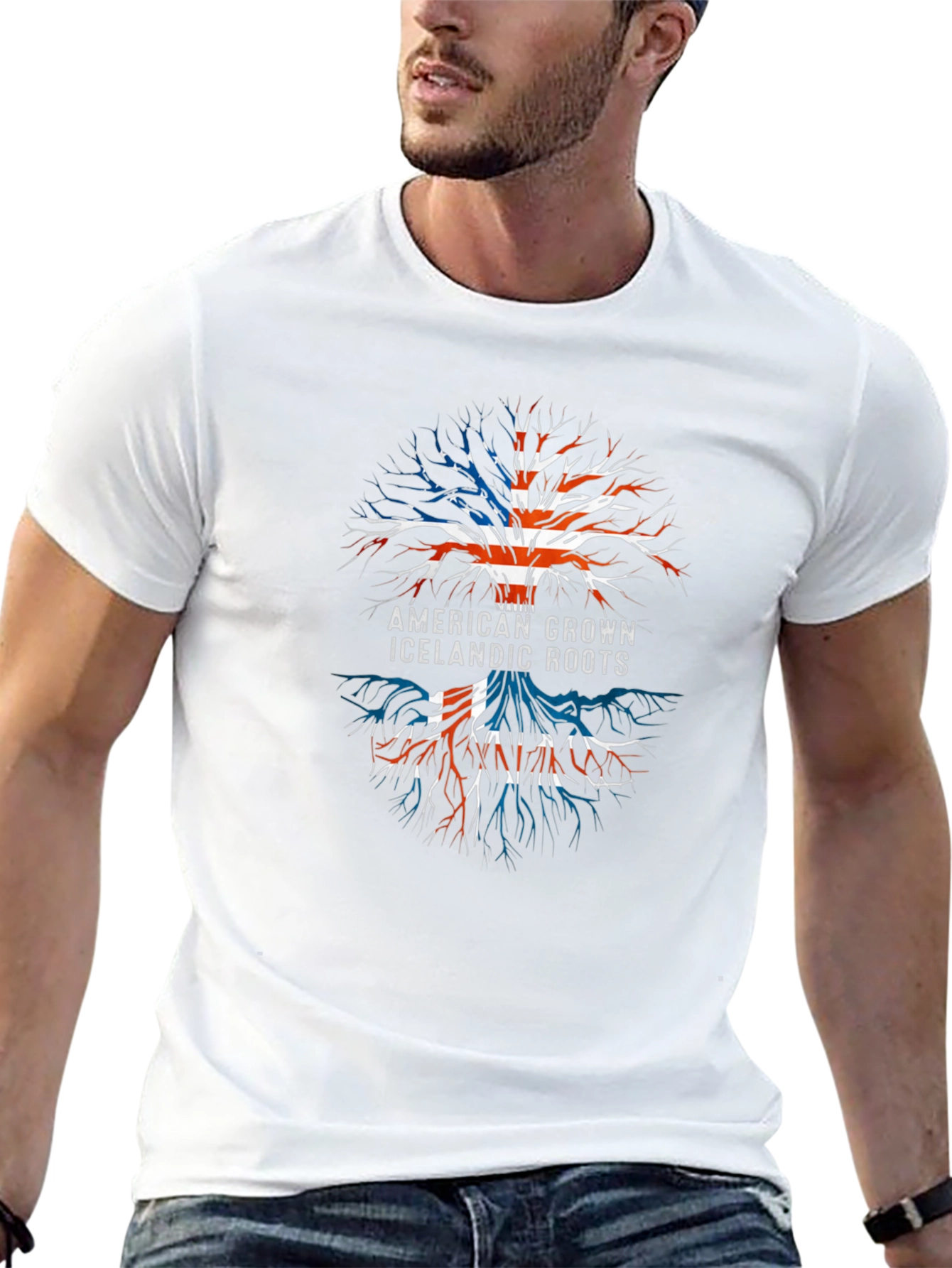 American Icelandic Roots Graphic T-Shirt