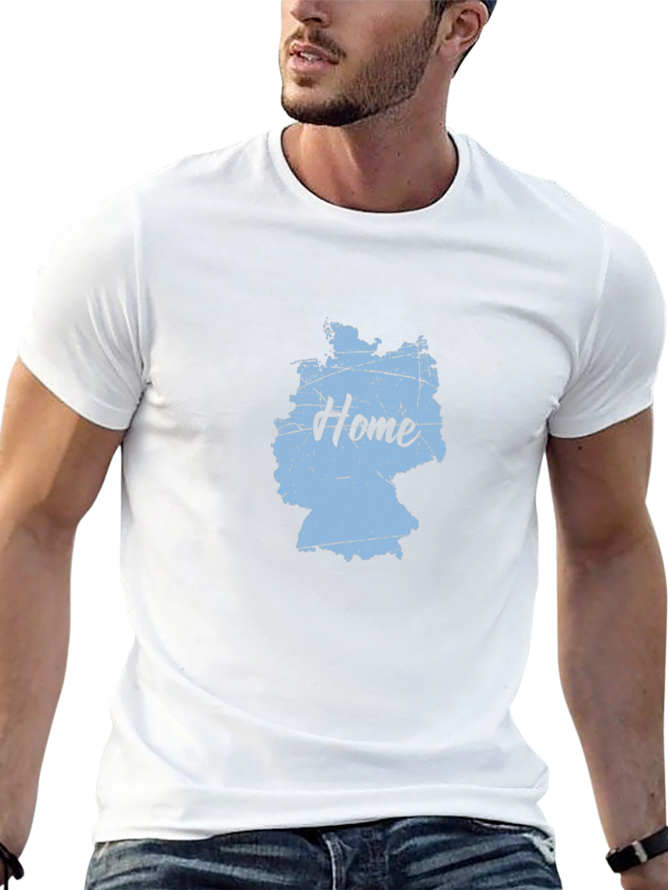 Home Germany Map Black T-Shirt