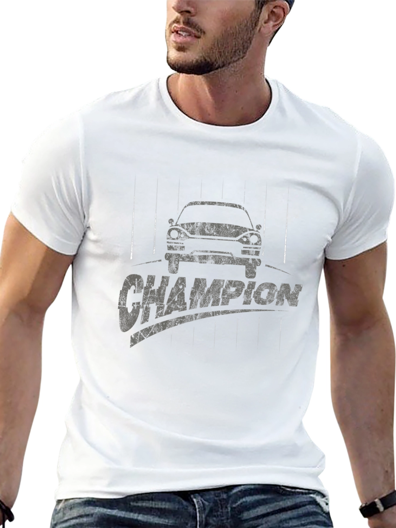 Champion Car Graphic Tee - Mens Black T-Shirt
