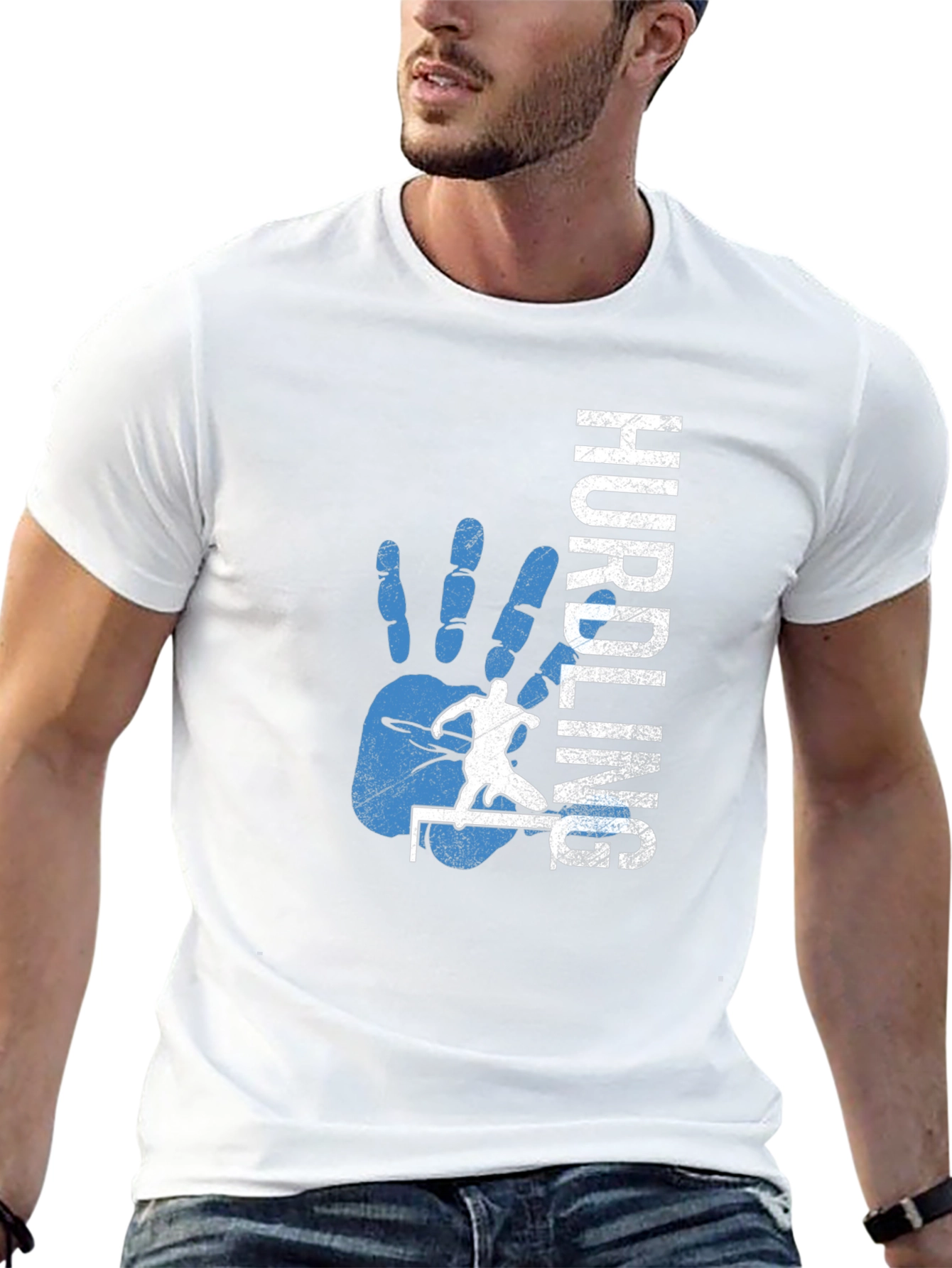 Hurdling Graphic Tee - Track and Field T-Shirt