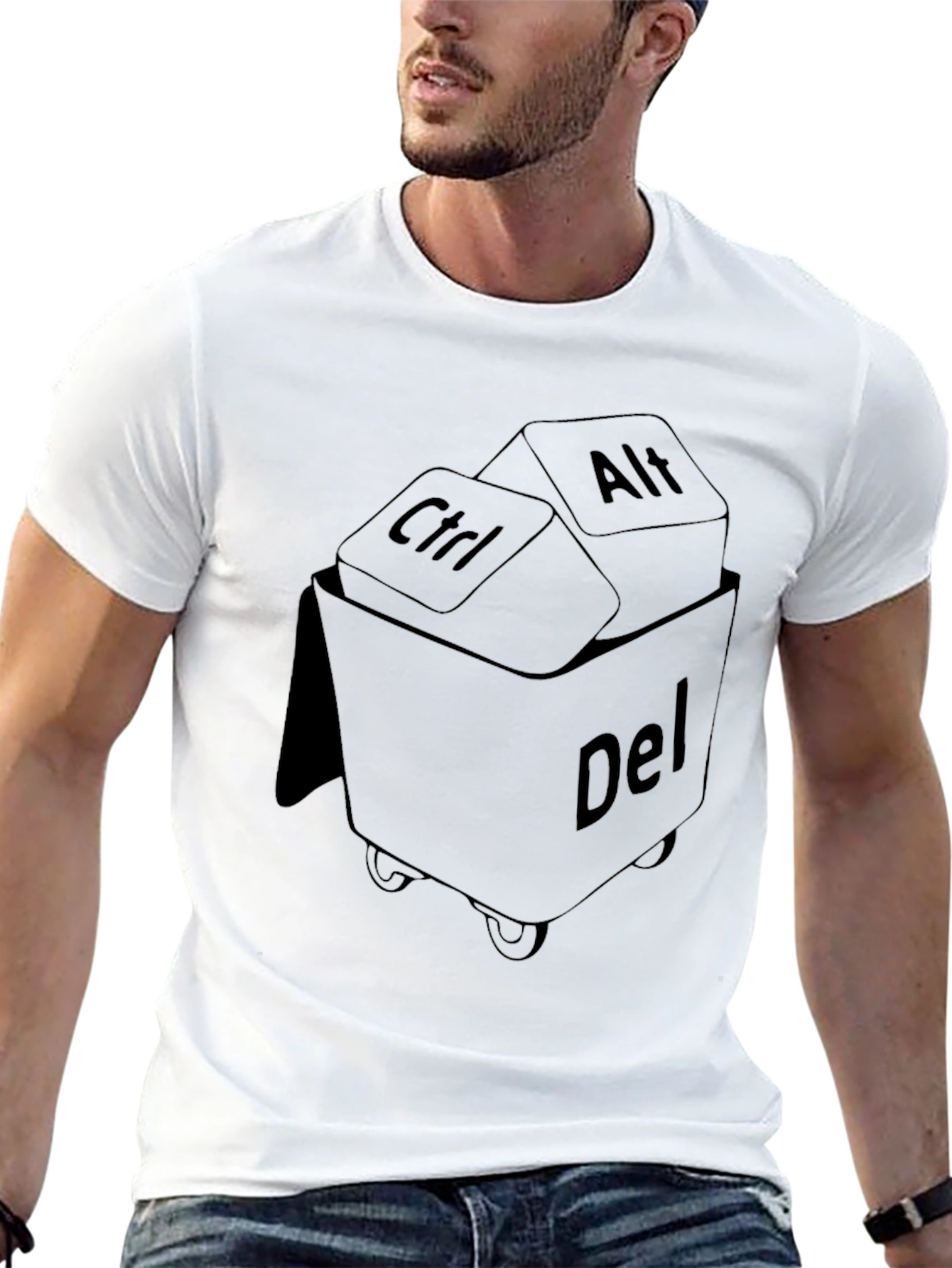 Ctrl Alt Delete T-Shirt - Funny Techie Graphic Tee