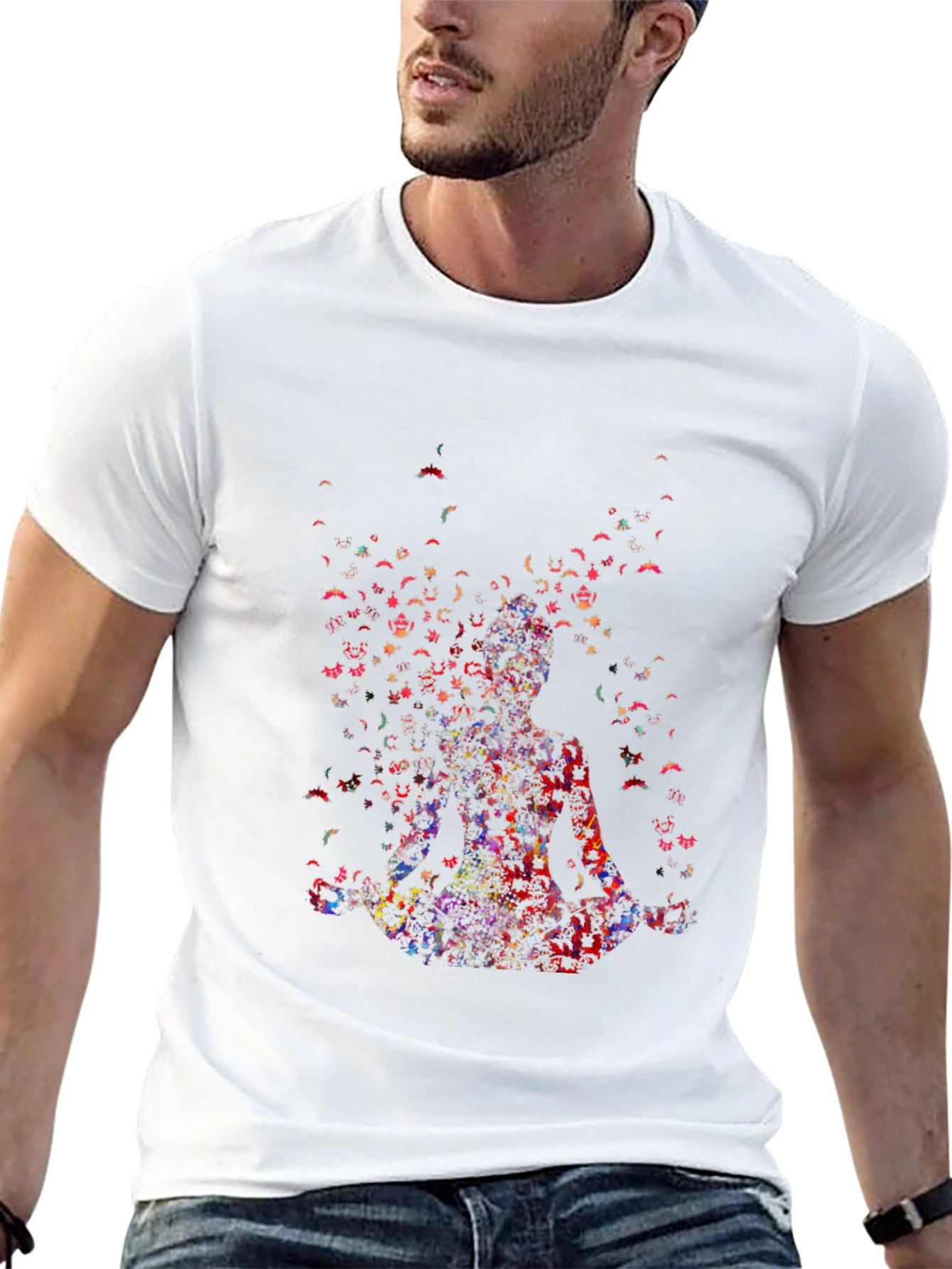 Meditative Figure Graphic Tee