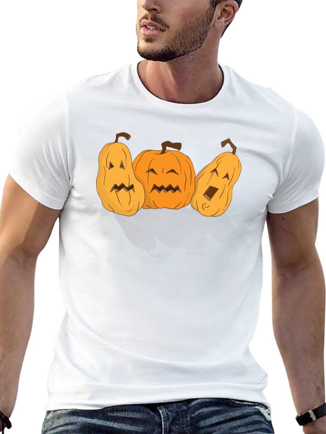 Halloween Pumpkin Face T-Shirt