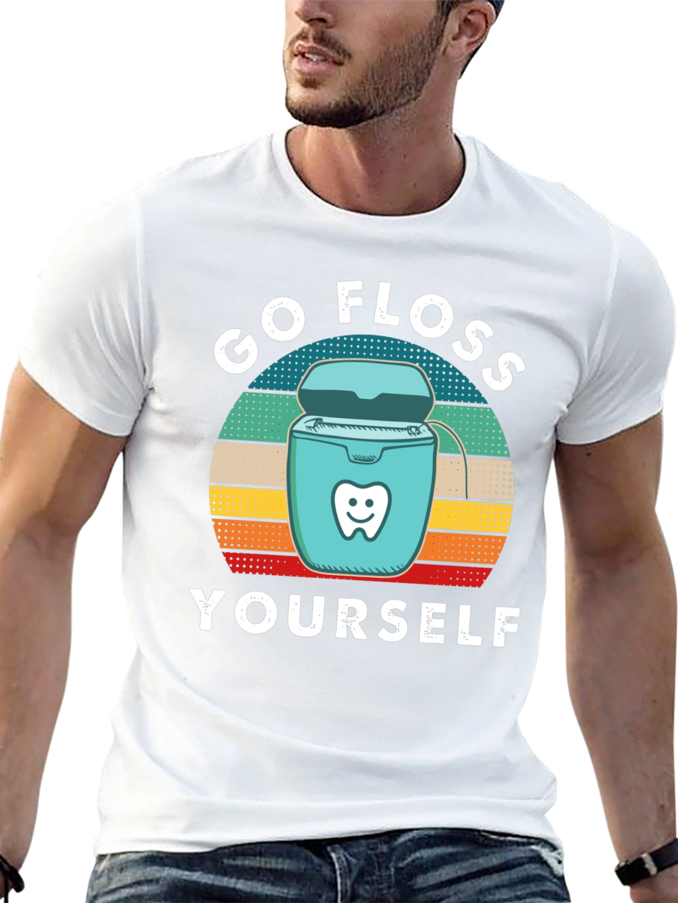 Go Floss Yourself T-Shirt - Dental Hygiene Humor