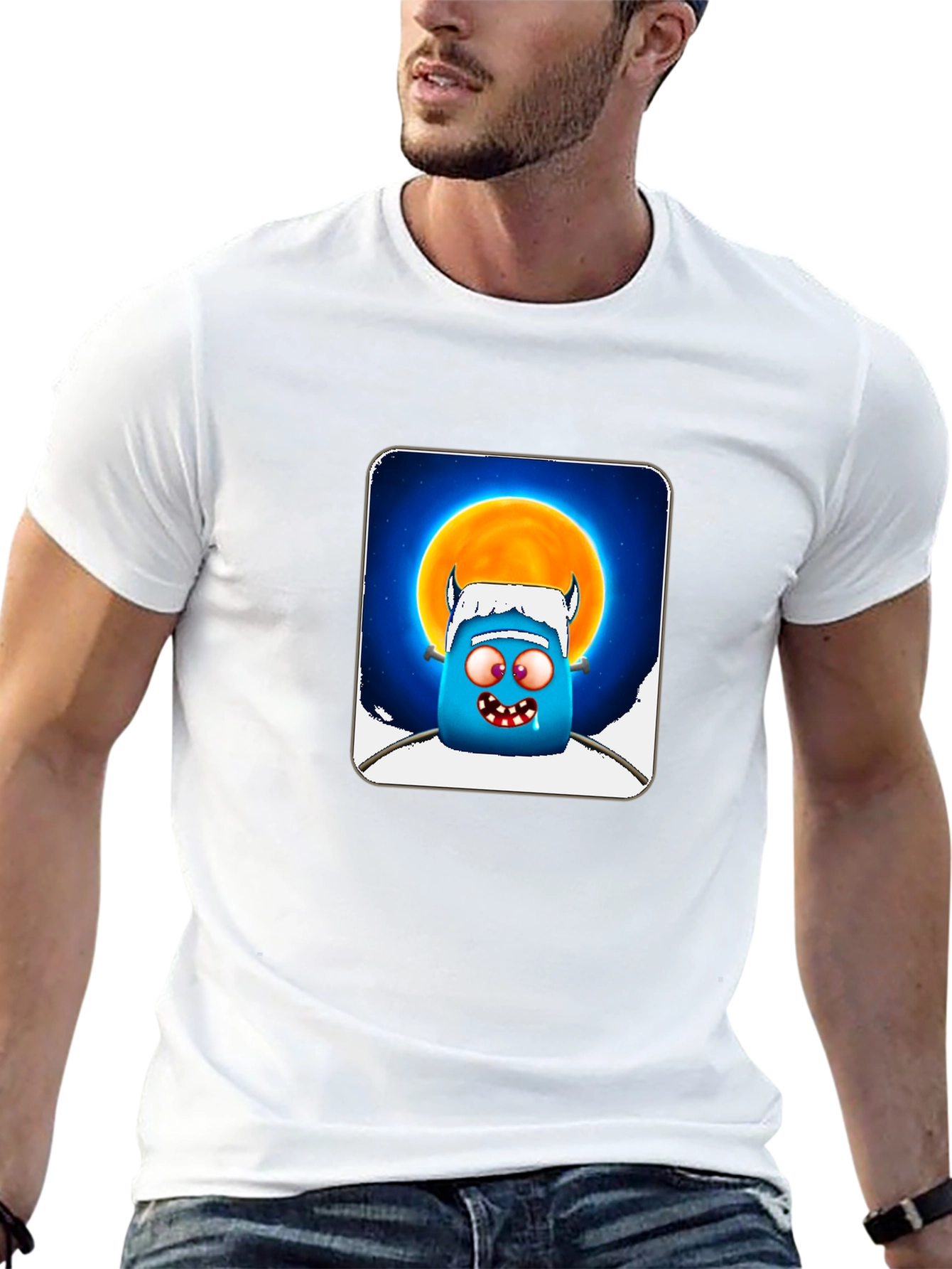 Funky Monster Graphic T-Shirt - Black