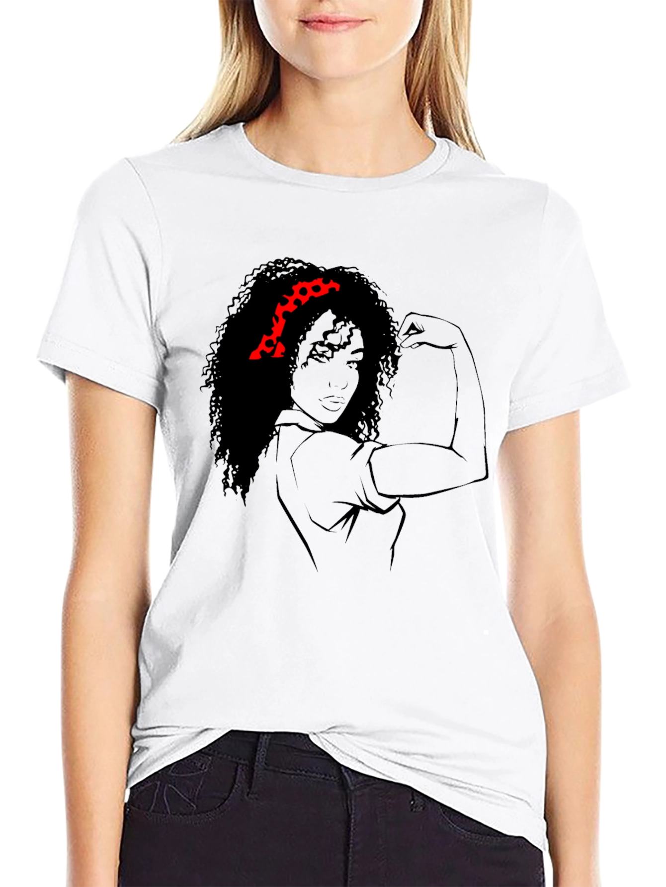 Feminist Empowerment T-Shirt - Rosie Riveter Style
