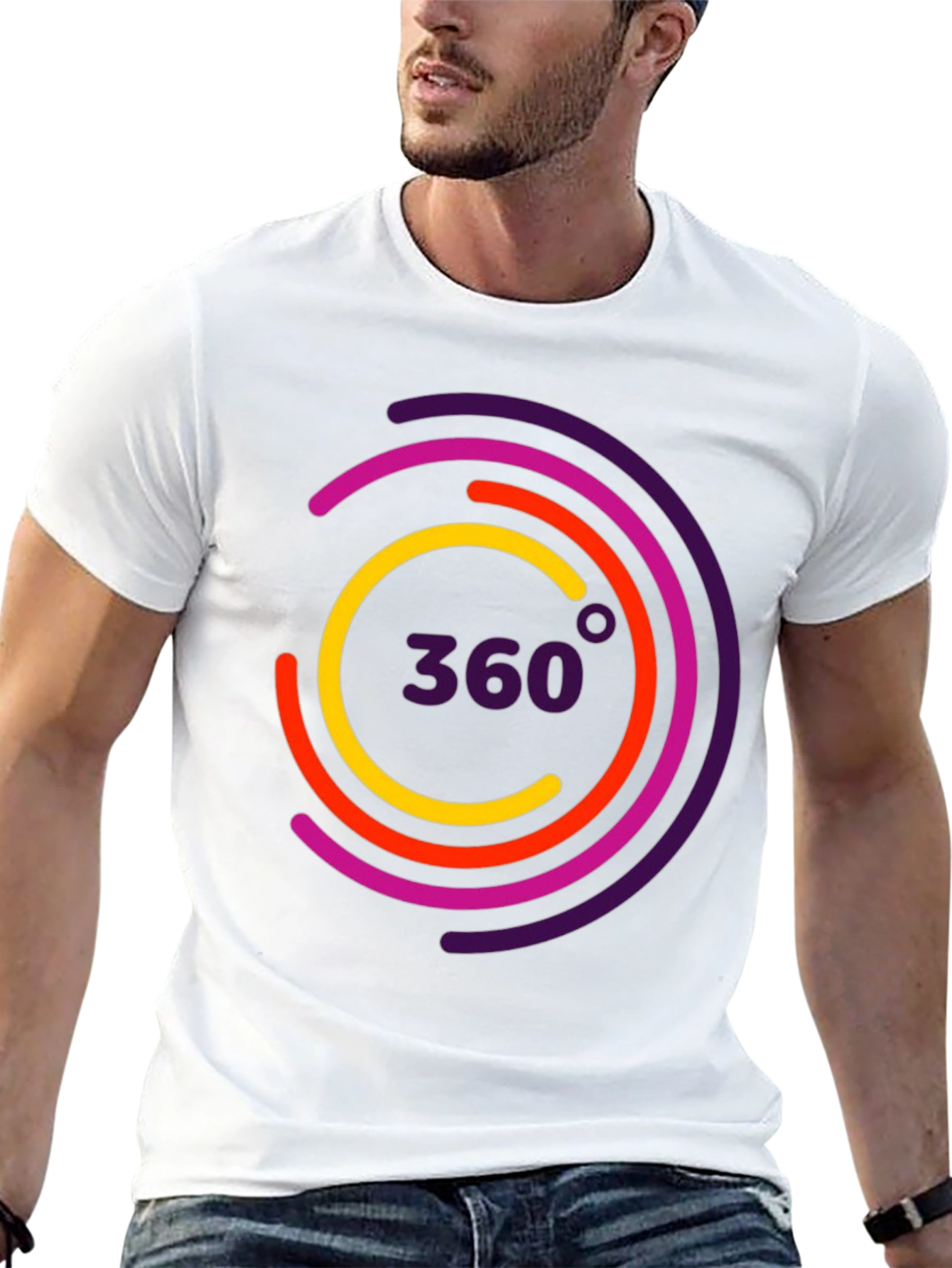 360 Design Black T-Shirt