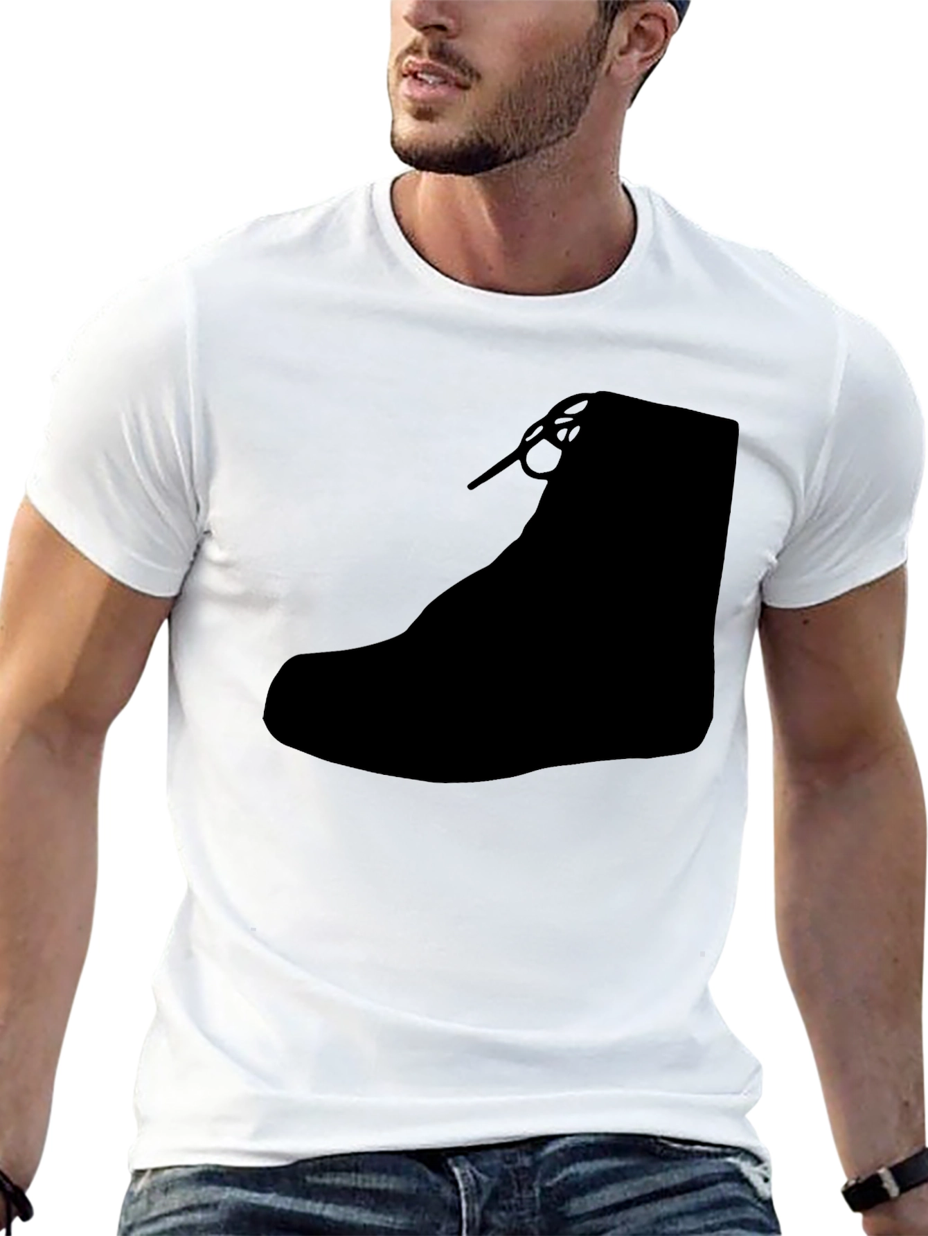 Boot Silhouette T-Shirt - Cool & Casual