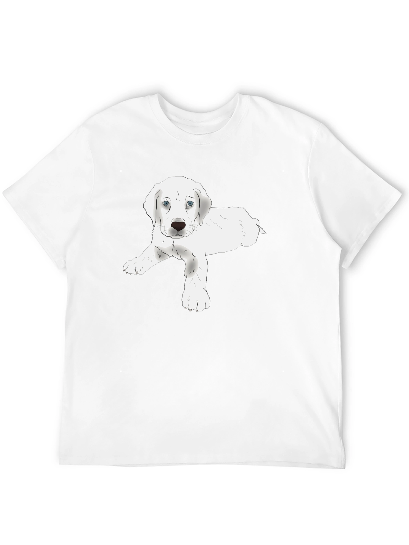 Cute Puppy Graphic Tee - Soft Cotton Blend T-Shirt