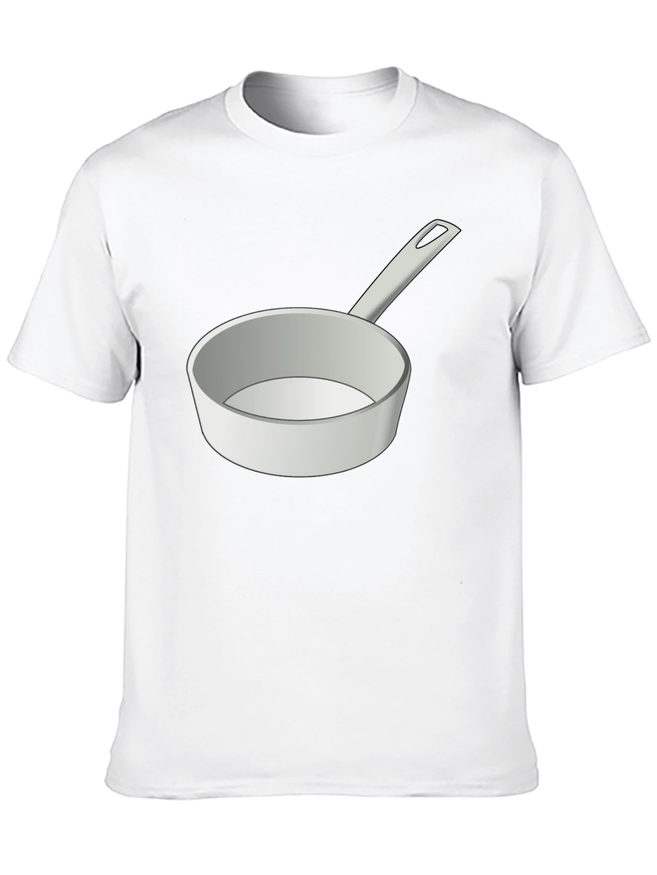 Novelty Cookware Graphic Tee - Black Cotton T-Shirt