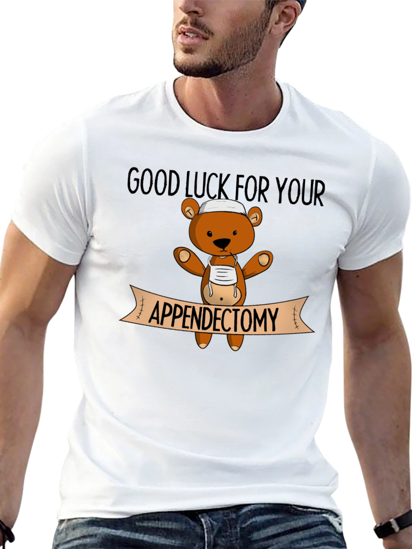 Good Luck Appendectomy Bear T-Shirt