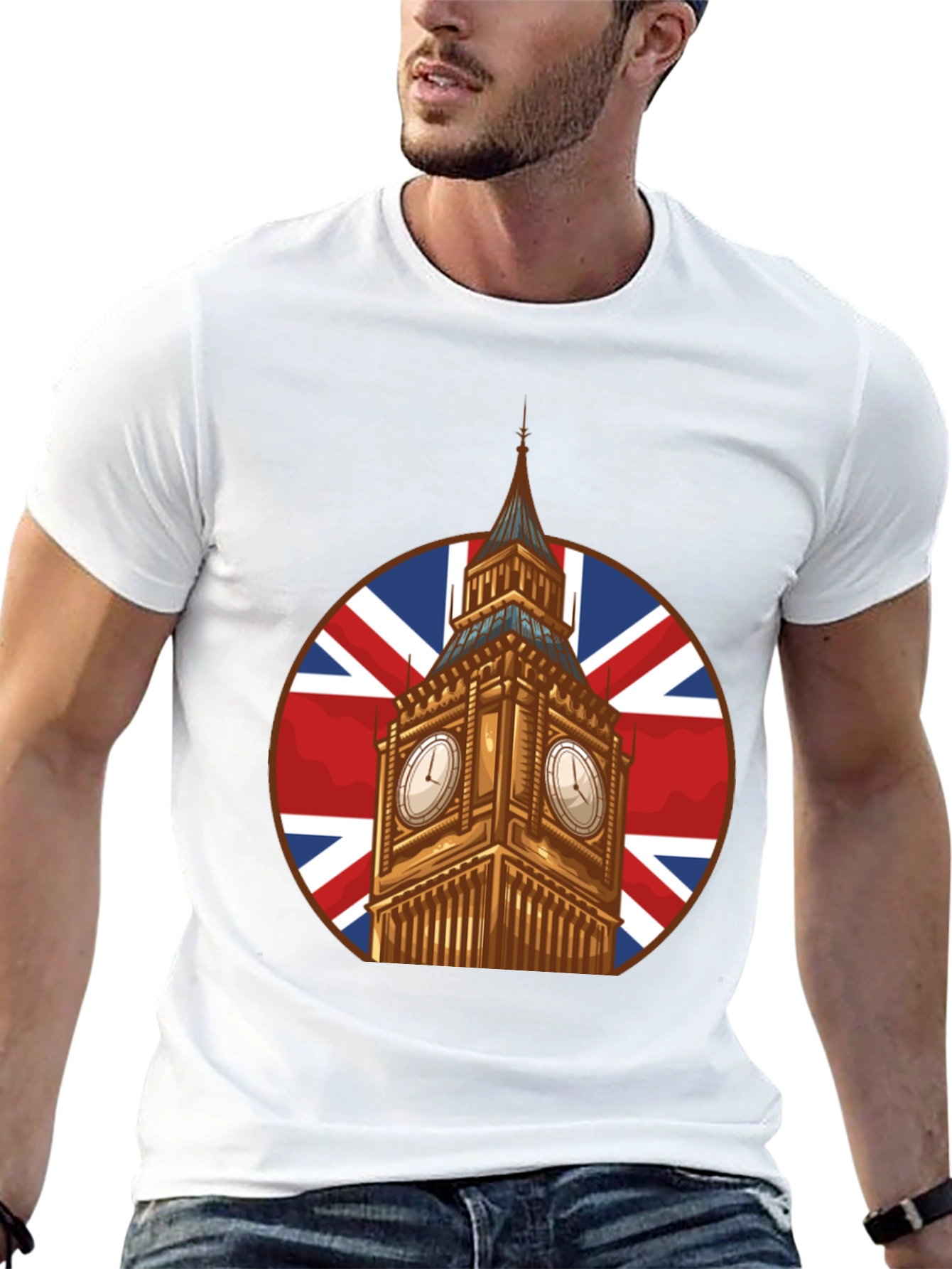 Big Ben Union Jack Graphic T-Shirt