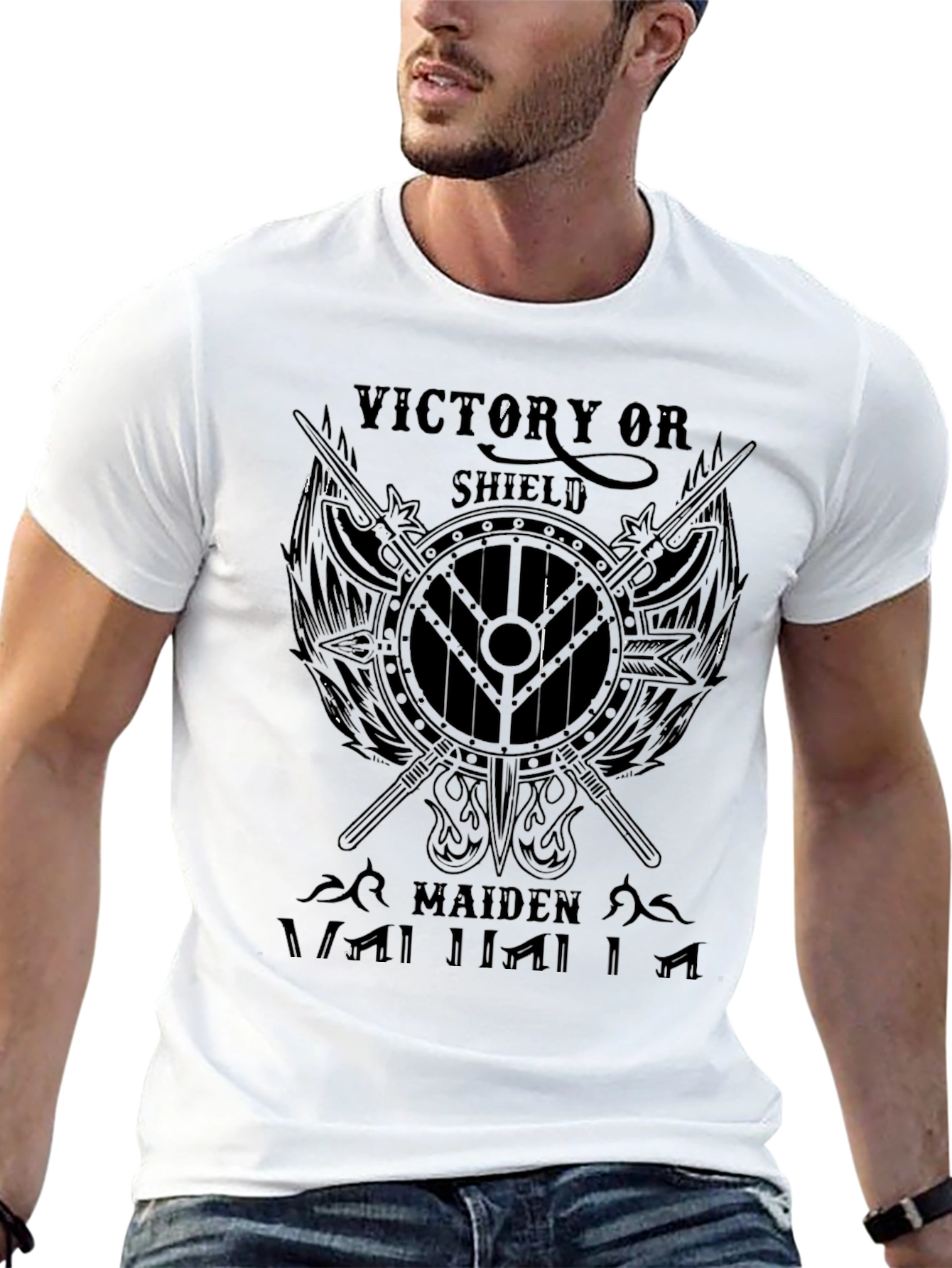 Victory or Shield Maiden Viking T-Shirt