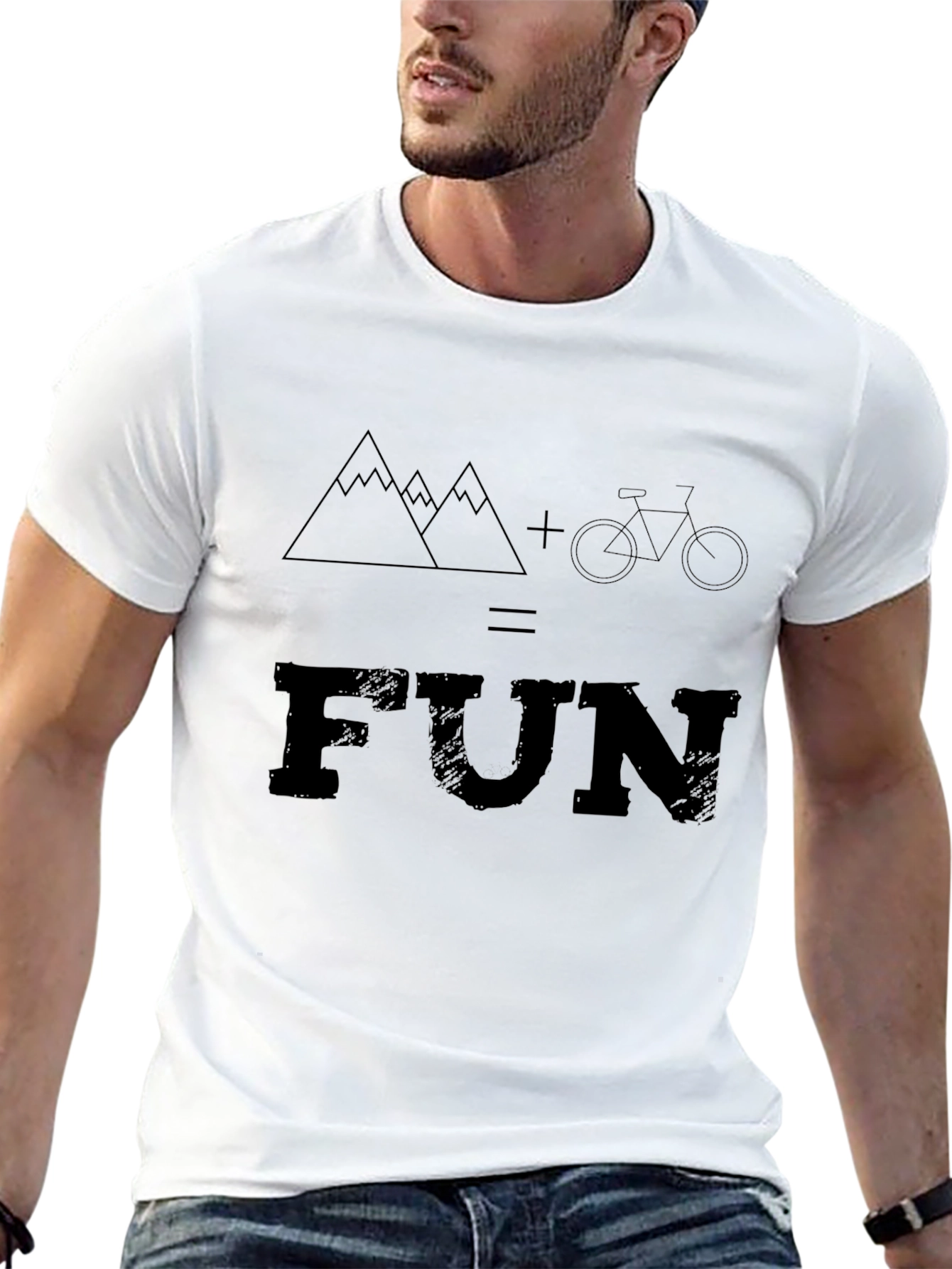 Mountain Bike FUN Graphic Tee - Black