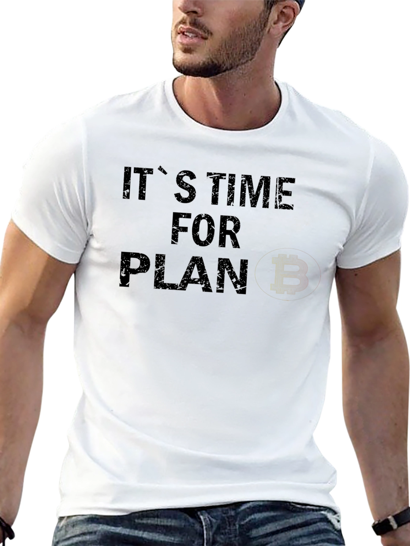 Its Time for Plan B Bitcoin Black T-Shirt