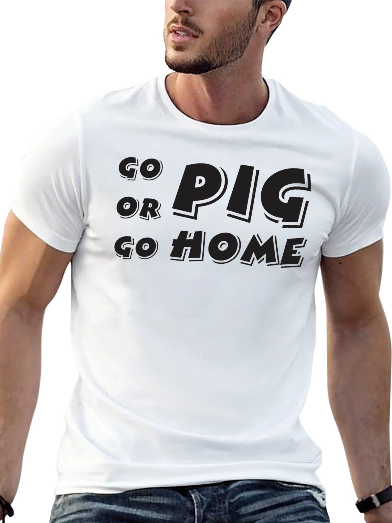Go Pig Or Go Home Graphic T-Shirt