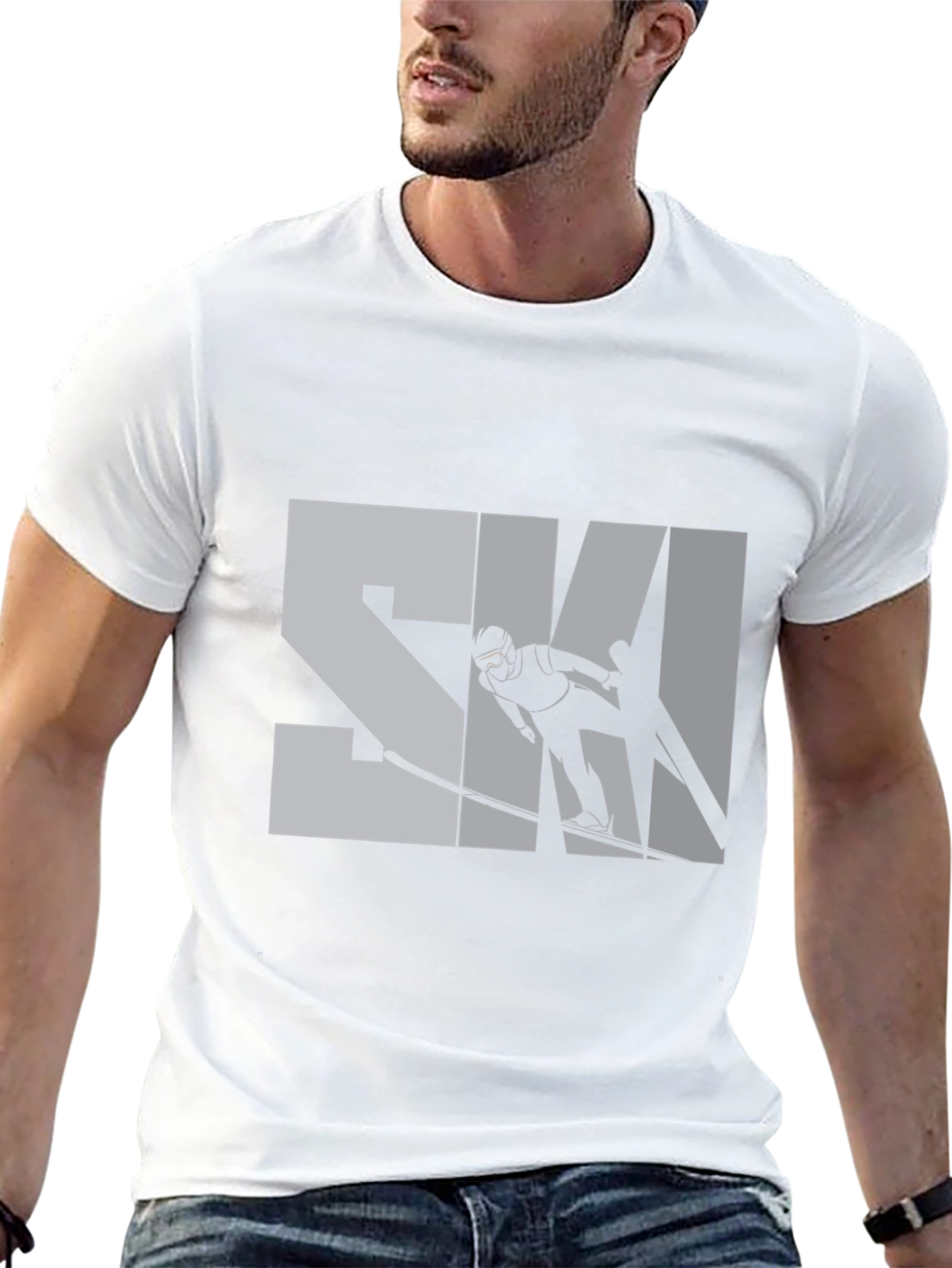 Stylish Skiing T-Shirt - Sporty Design