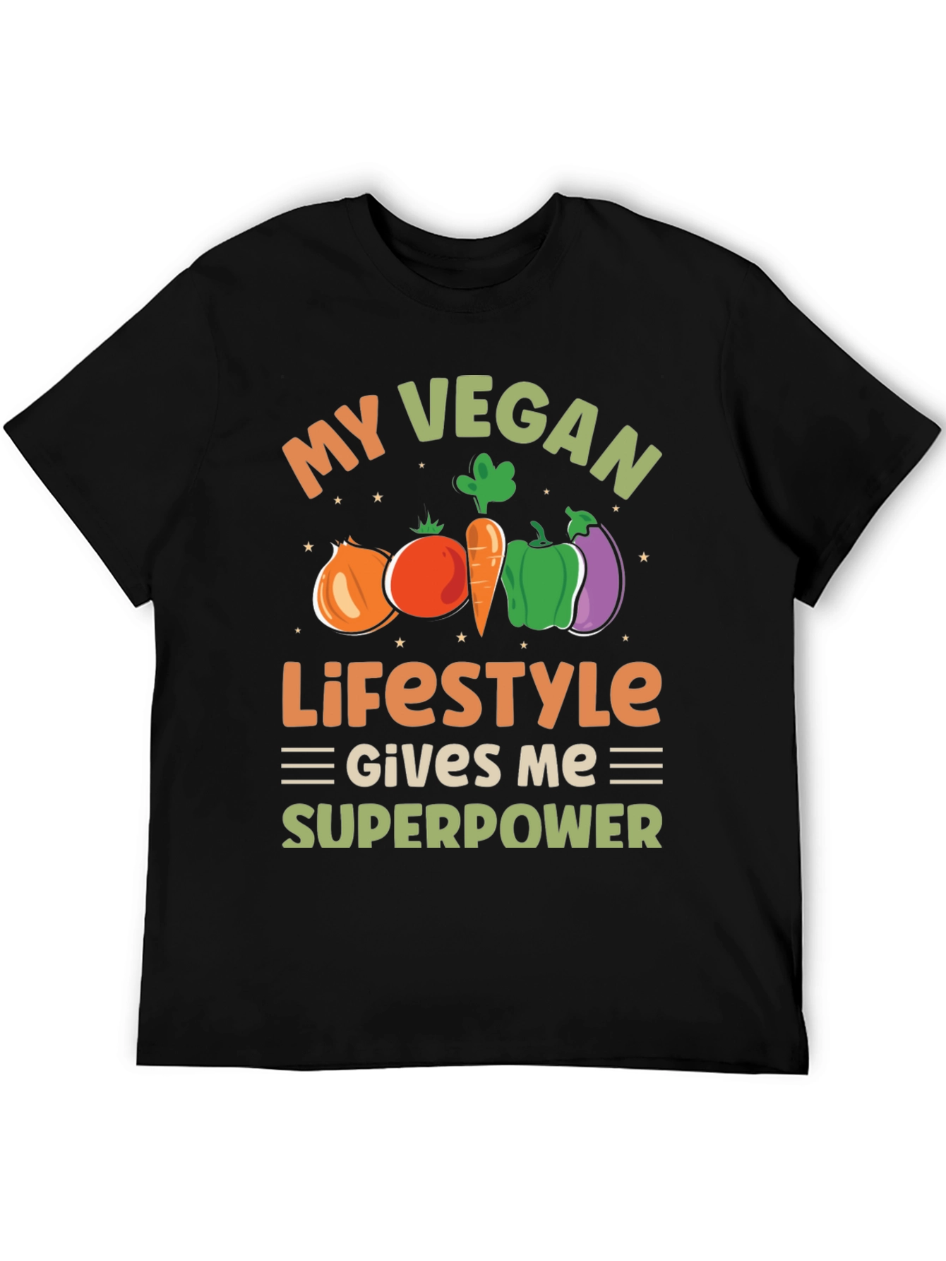 Vegan Lifestyle T-Shirt - Superpower Design