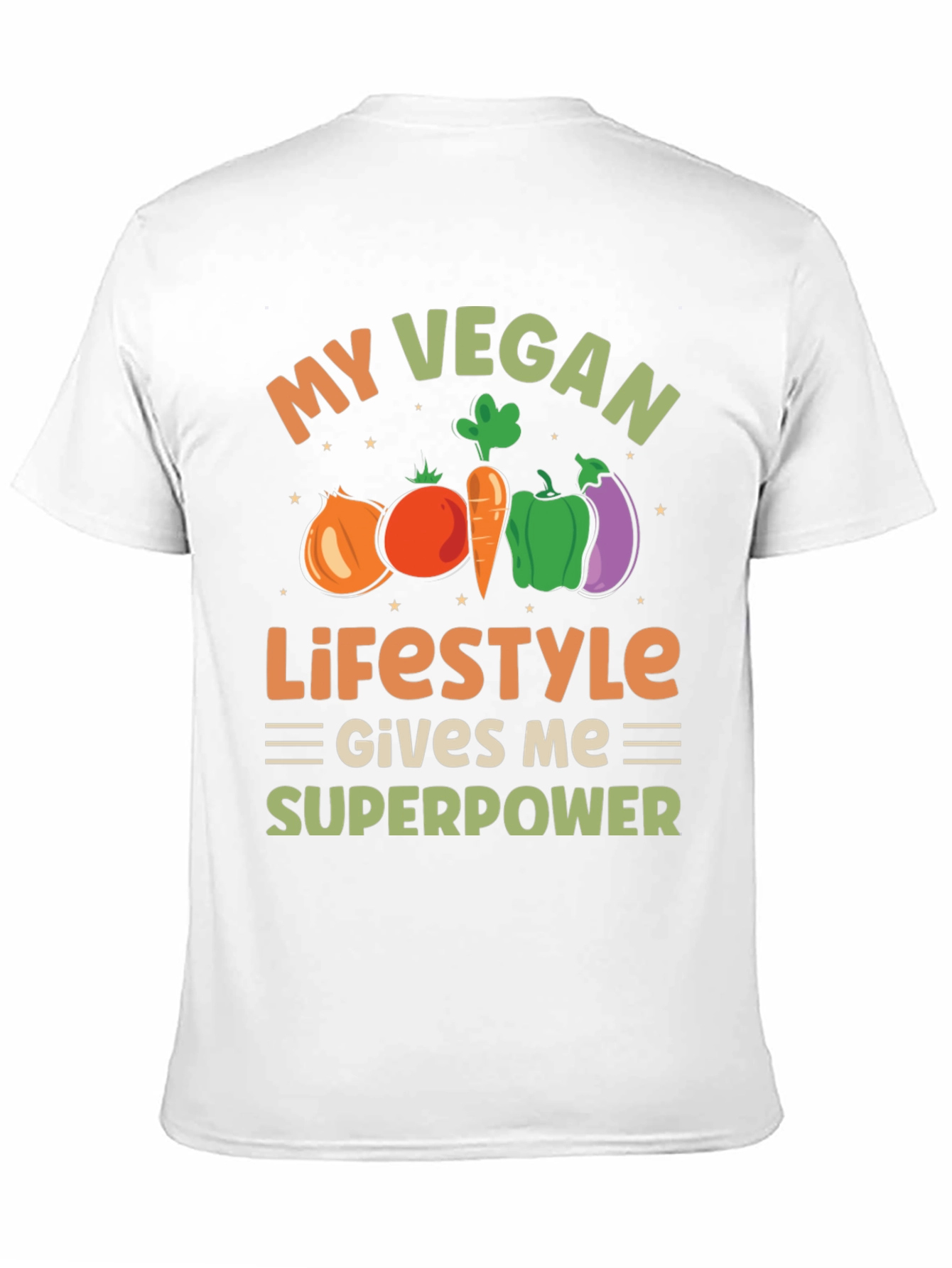 Vegan Lifestyle T-Shirt - Superpower Design