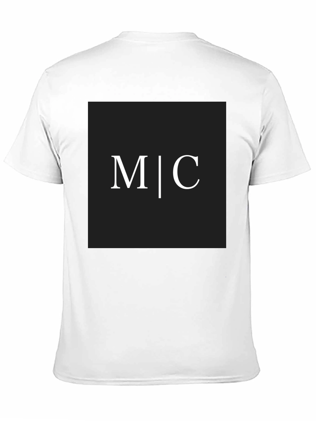 Stylish Black Tee - M|C Graphic Print