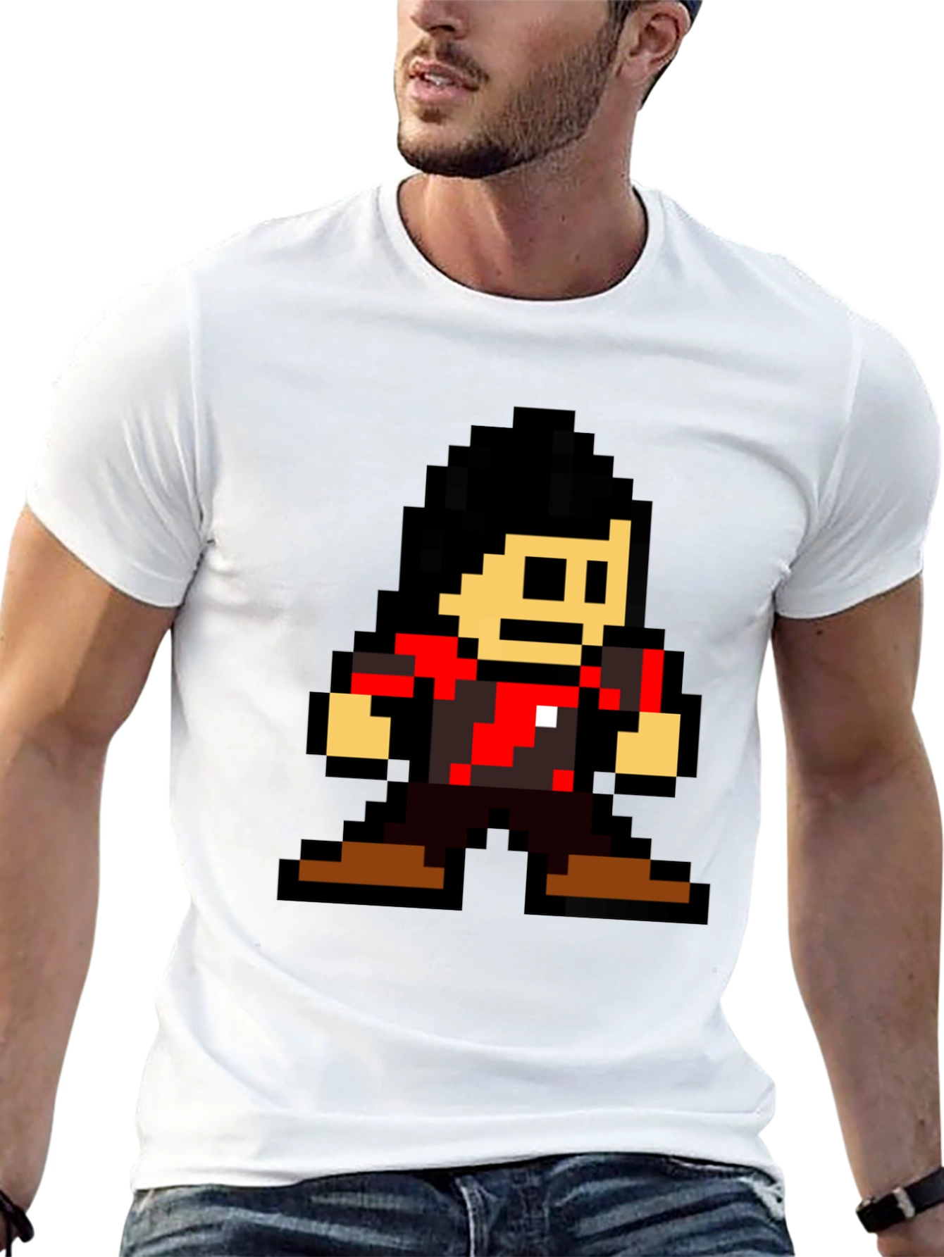 Retro 8-bit Gamer T-Shirt - Black