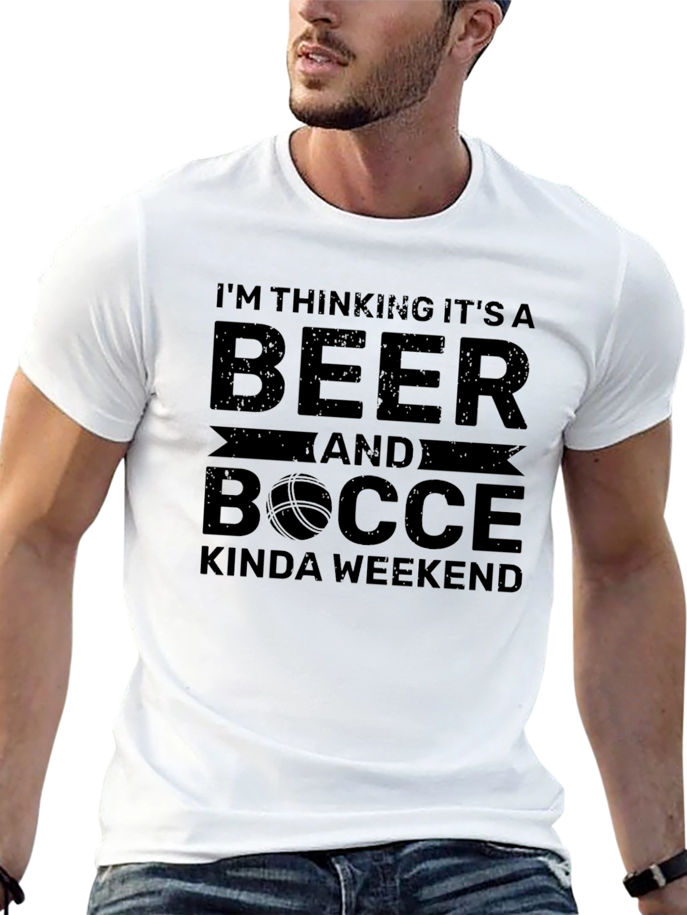 Beer & Bocce Weekend Black T-Shirt