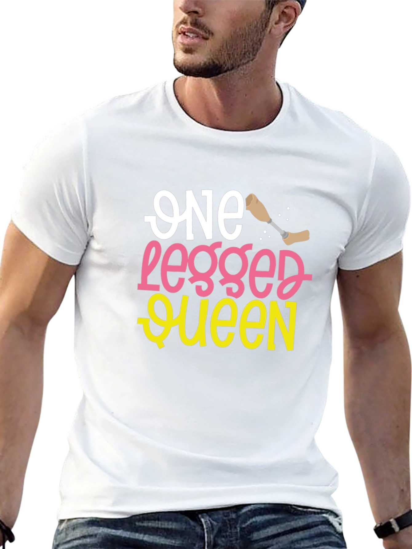 One Legged Queen Funny T-Shirt