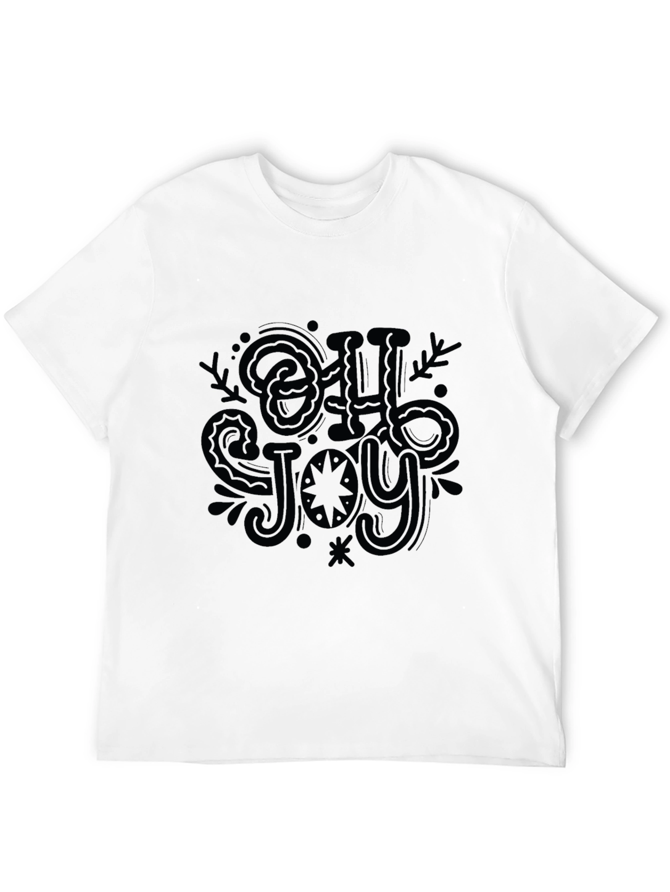 Oh Joy! Graphic Tee - Black Cotton T-Shirt