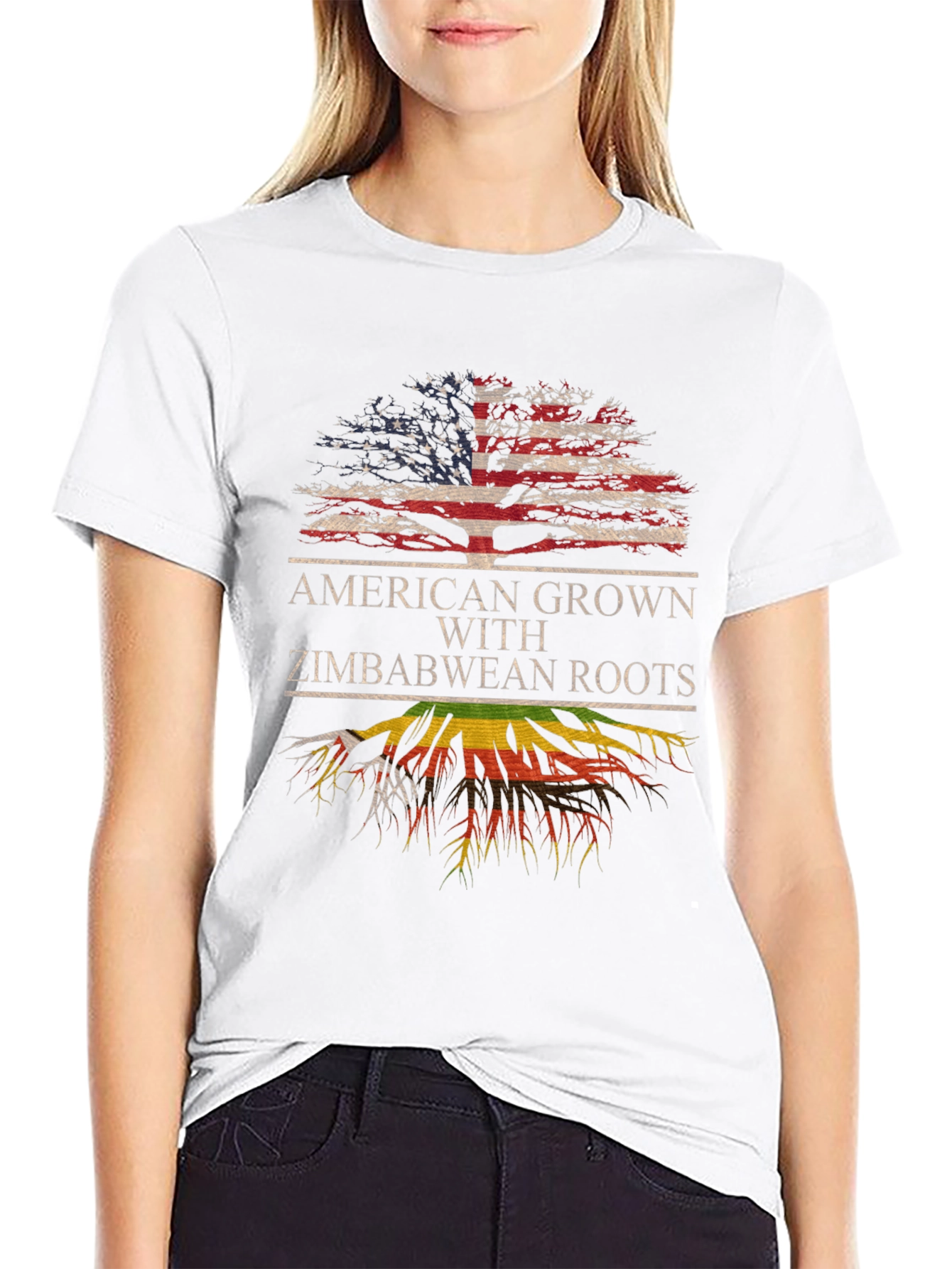 American Grown Zimbabwean Roots T-Shirt
