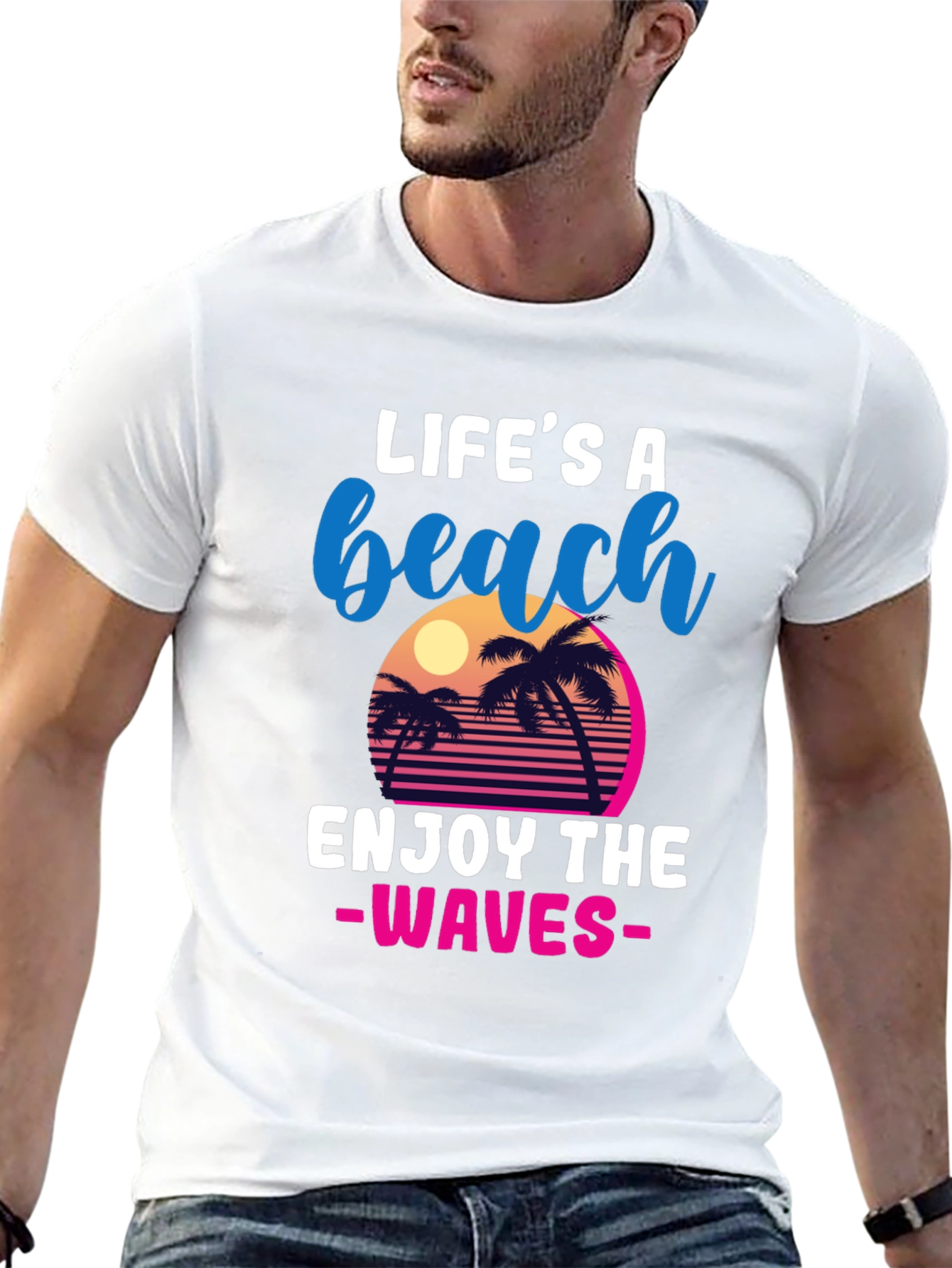 Lifes A Beach Retro T-Shirt