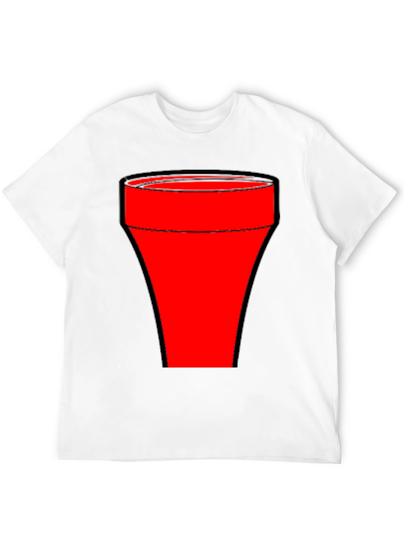 Red Cup Graphic Black T-Shirt
