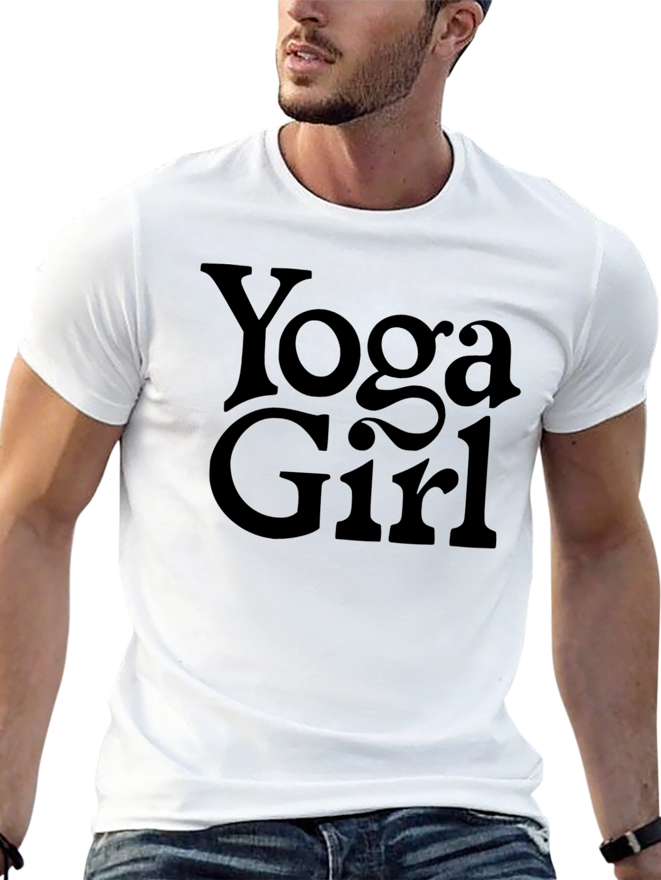 Yoga Girl T-Shirt - Black Graphic Tee