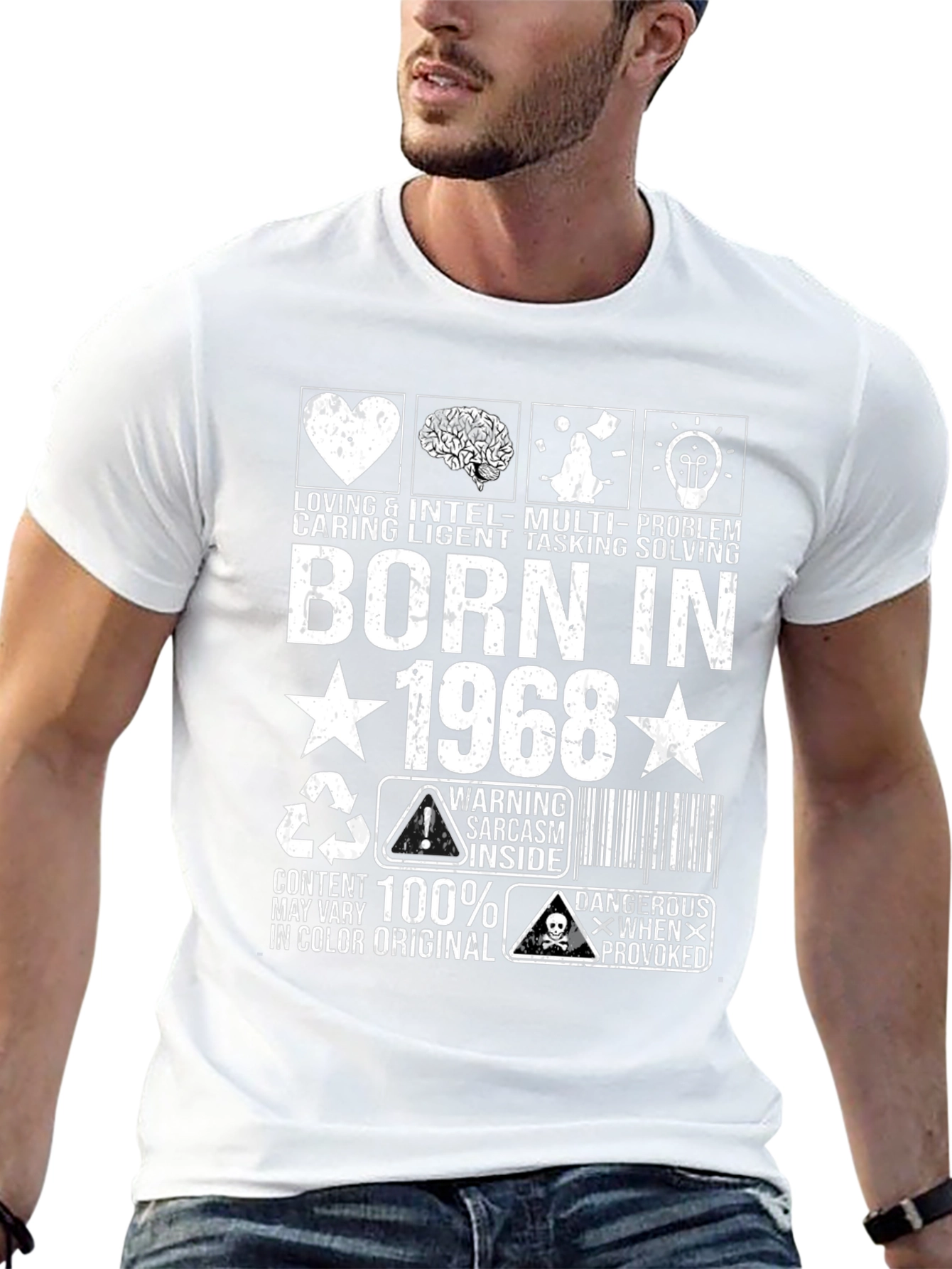 Born in 1968 T-Shirt Sarcastic Birthday Gift