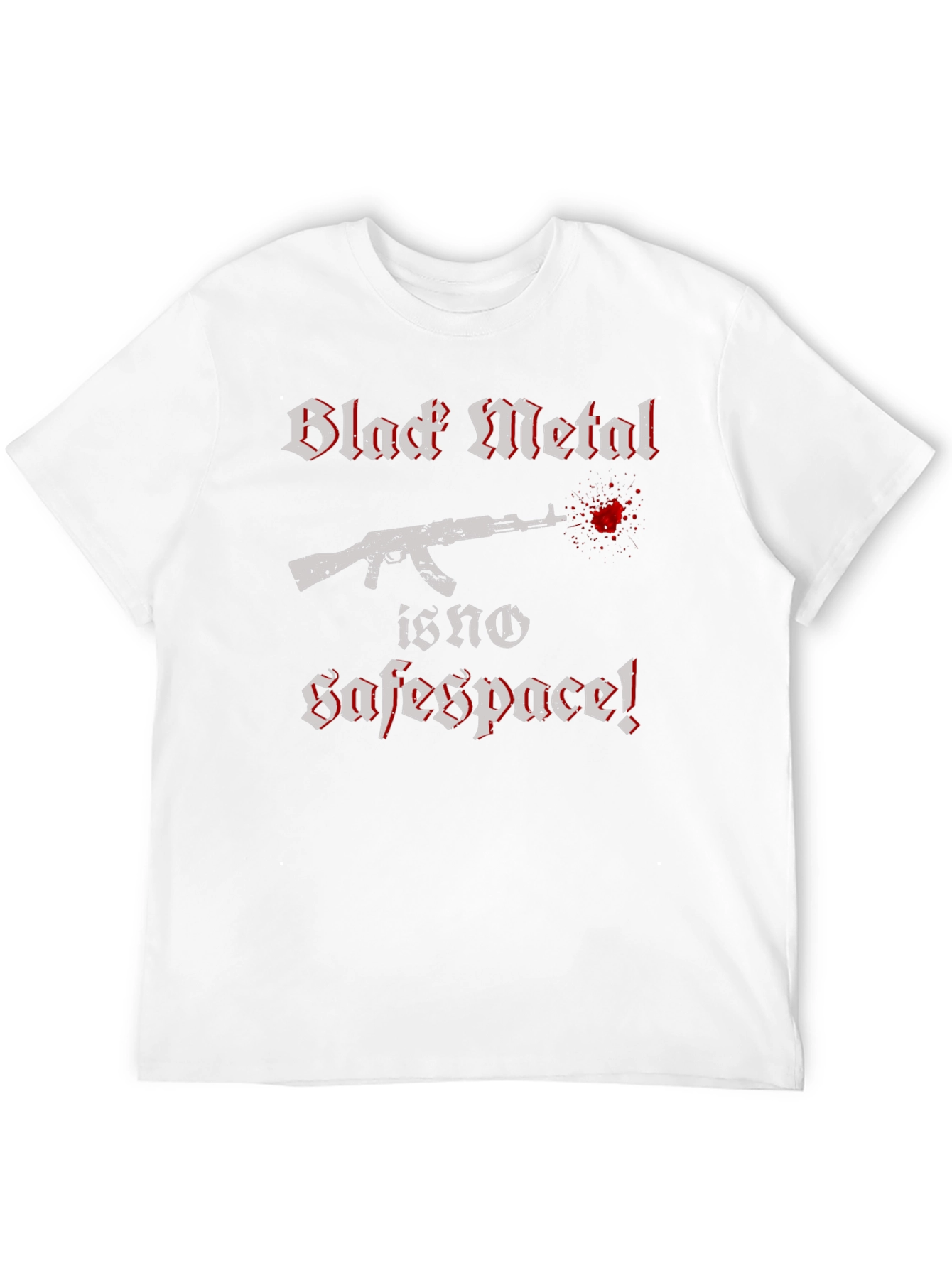 Black Metal No Safe Space Graphic T-Shirt