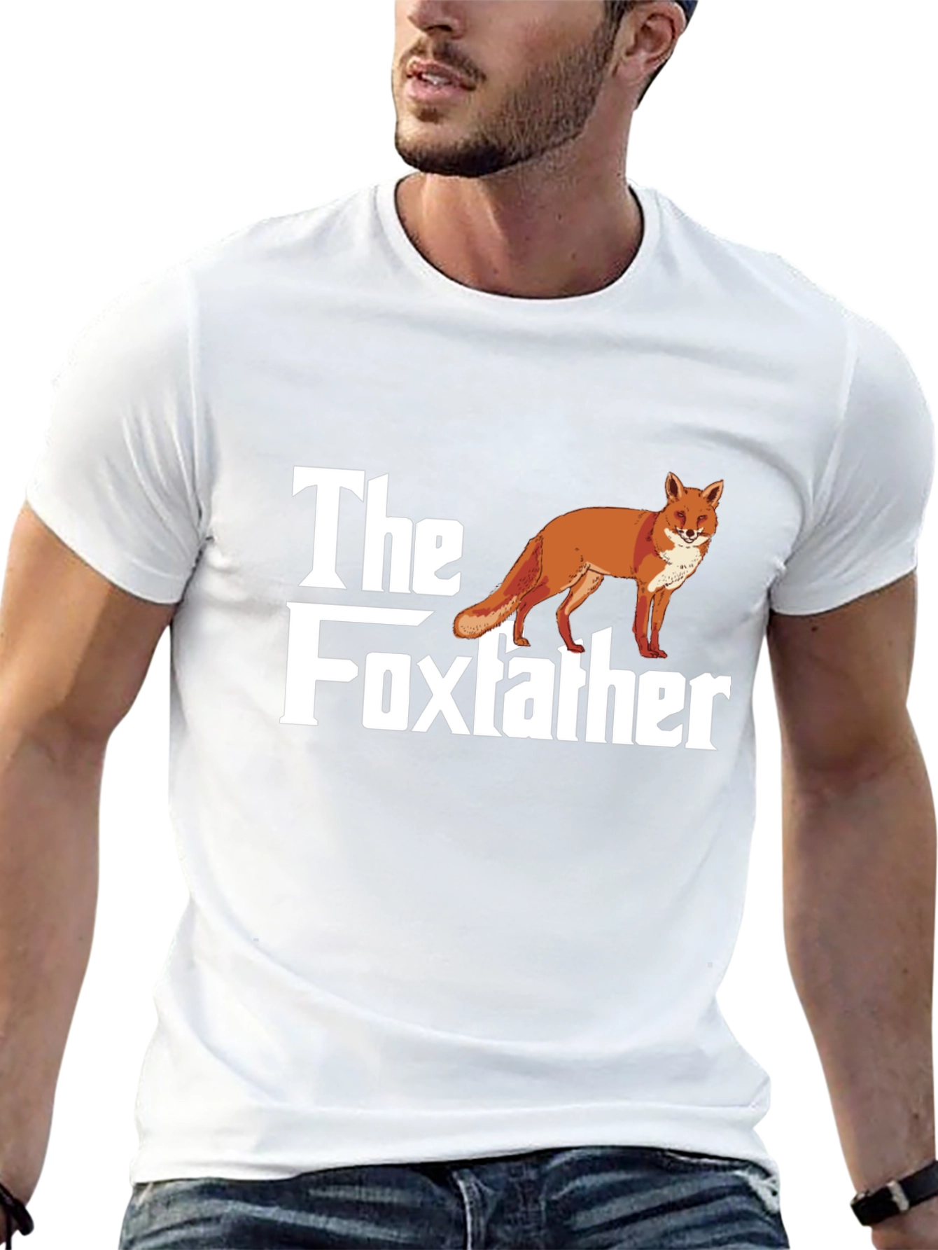 The Foxfather T-Shirt - Funny Animal Graphic Tee