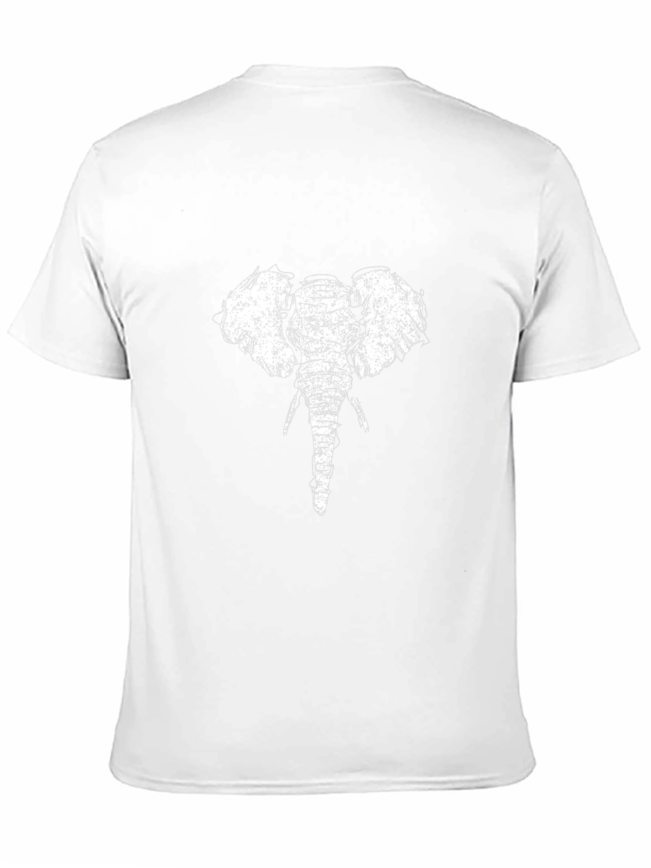 Elephant Graphic Tee - Black Cotton T-Shirt