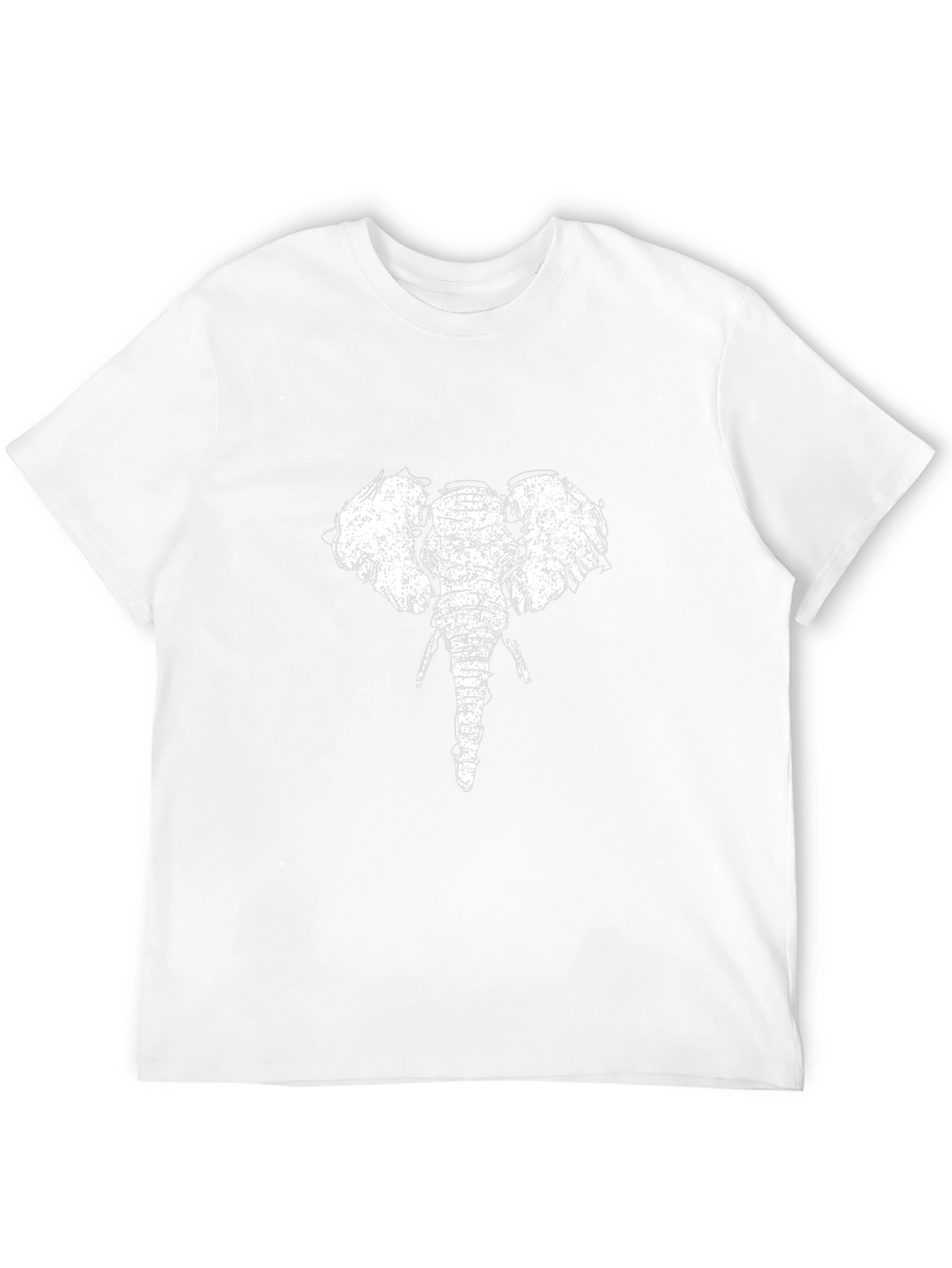 Elephant Graphic Tee - Black Cotton T-Shirt