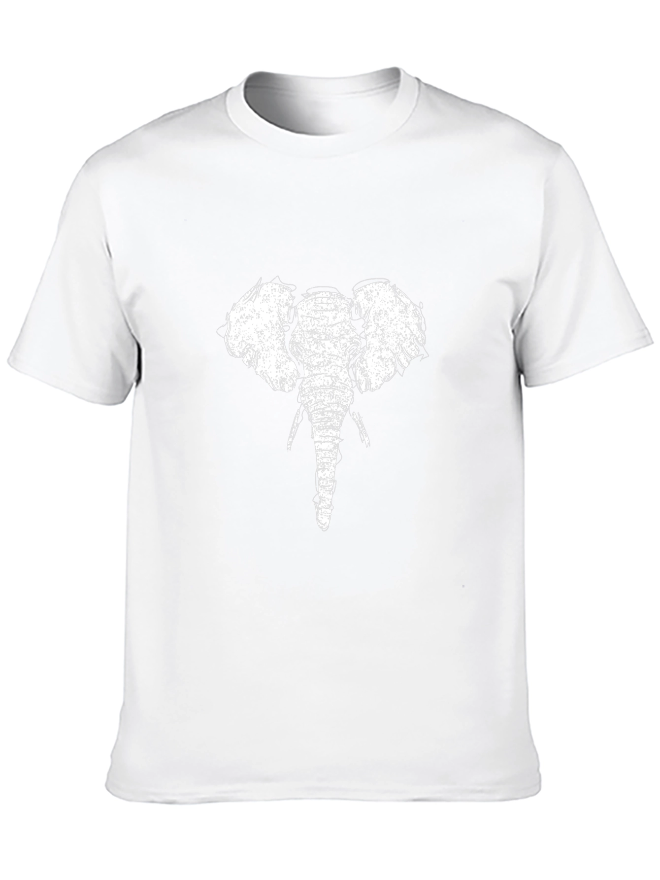 Elephant Graphic Tee - Black Cotton T-Shirt