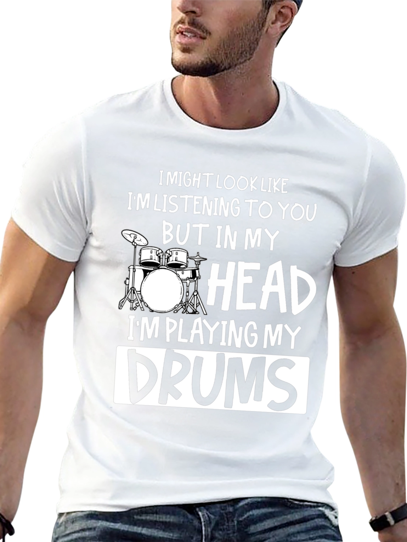 Drummer T-Shirt - Im Playing My Drums