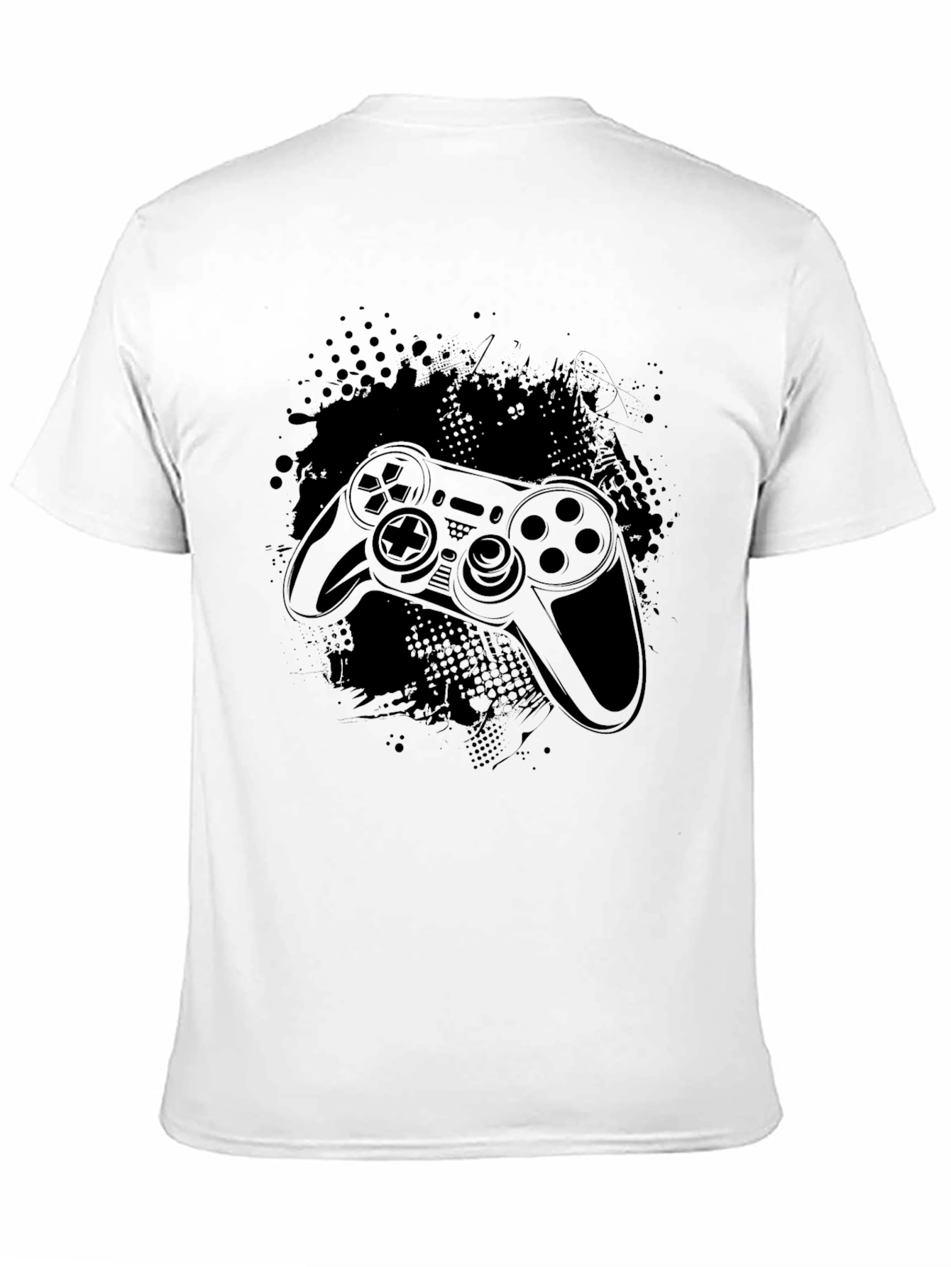 Gaming Controller Black T-Shirt - Gamer Style