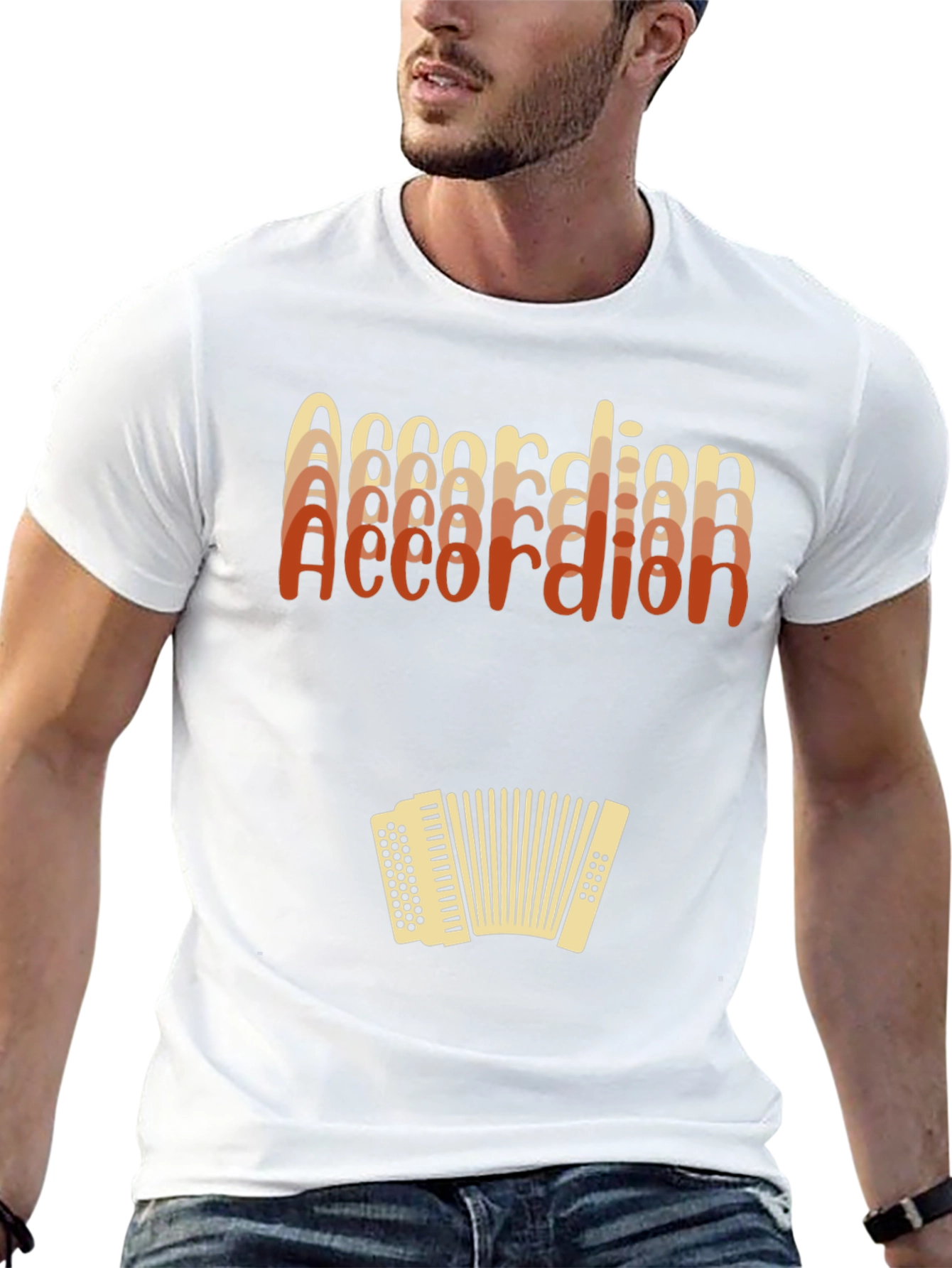 Accordion Retro T-Shirt