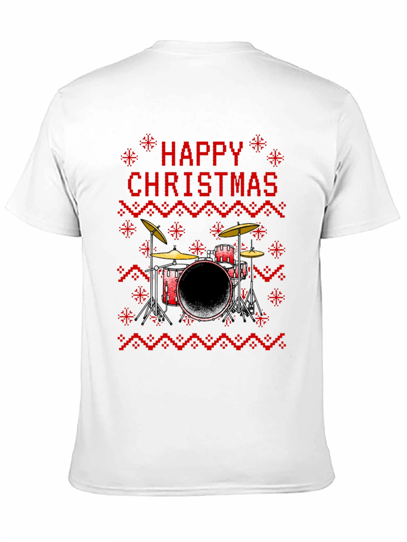 Happy Christmas Drum Set T-Shirt