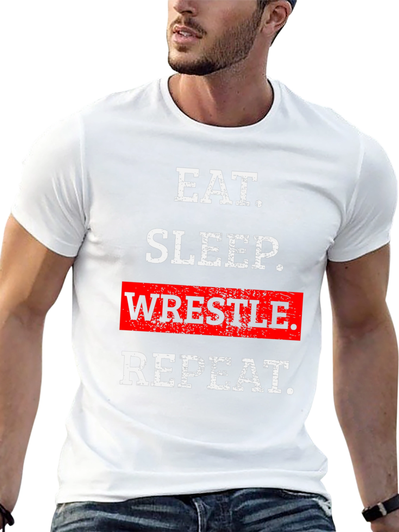 Eat Sleep Wrestle Repeat T-Shirt