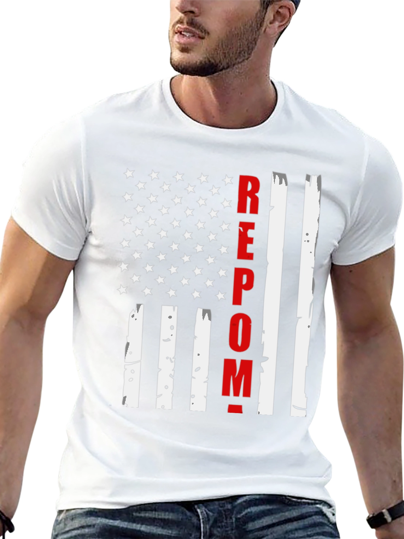 REPO Man American Flag T-Shirt