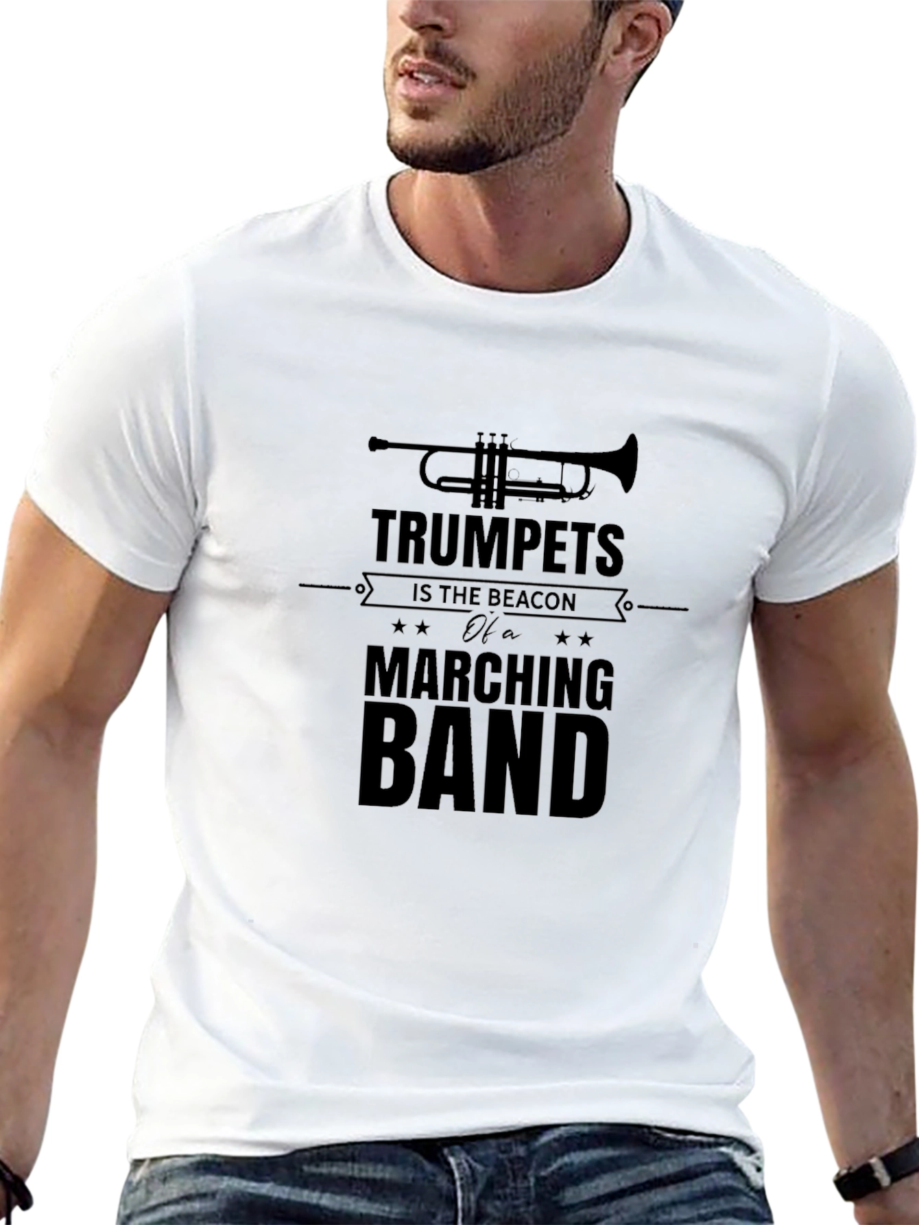 Trumpets Marching Band Graphic T-Shirt