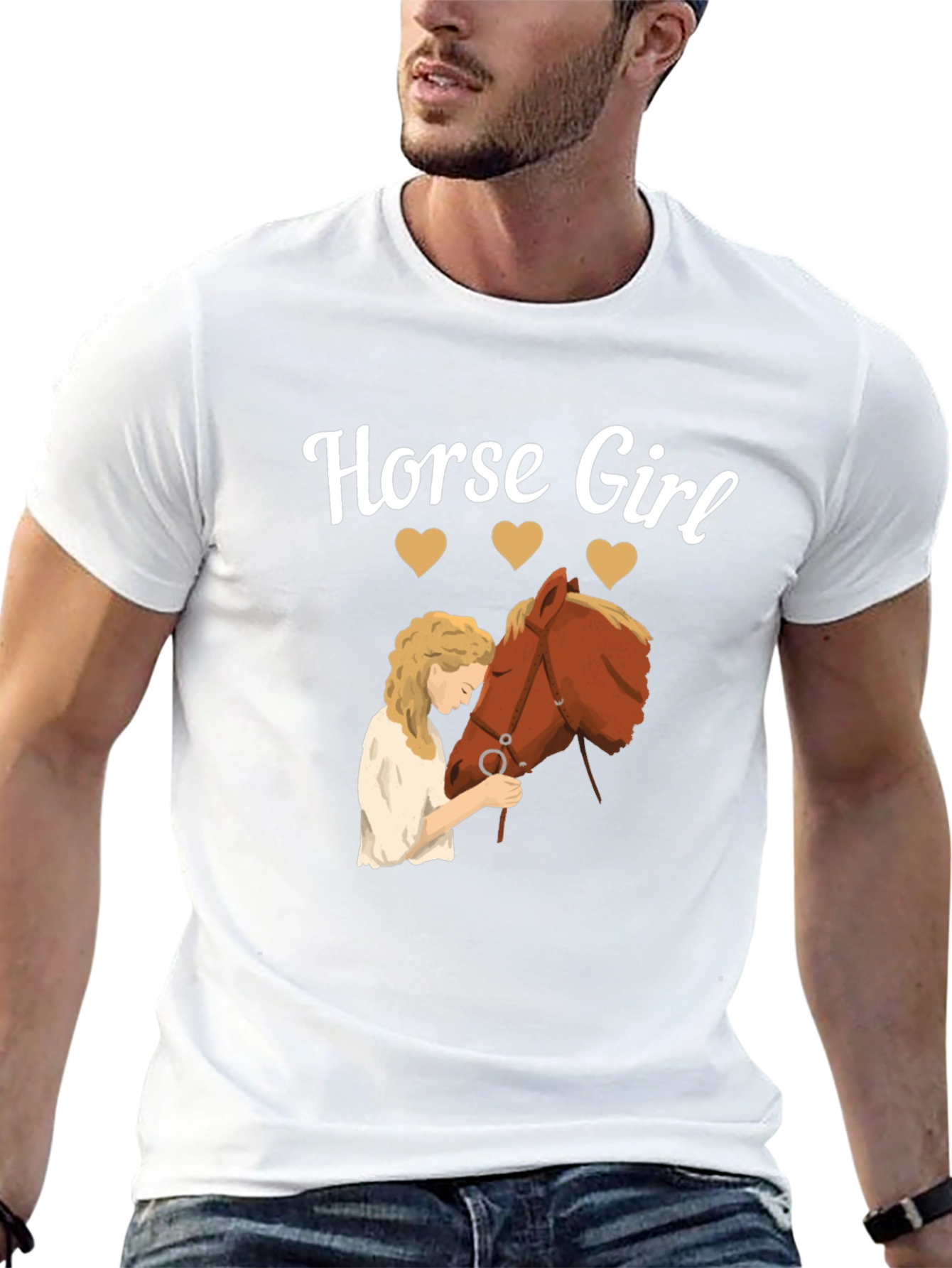 Horse Girl Graphic Tee - Equestrian Lover Shirt