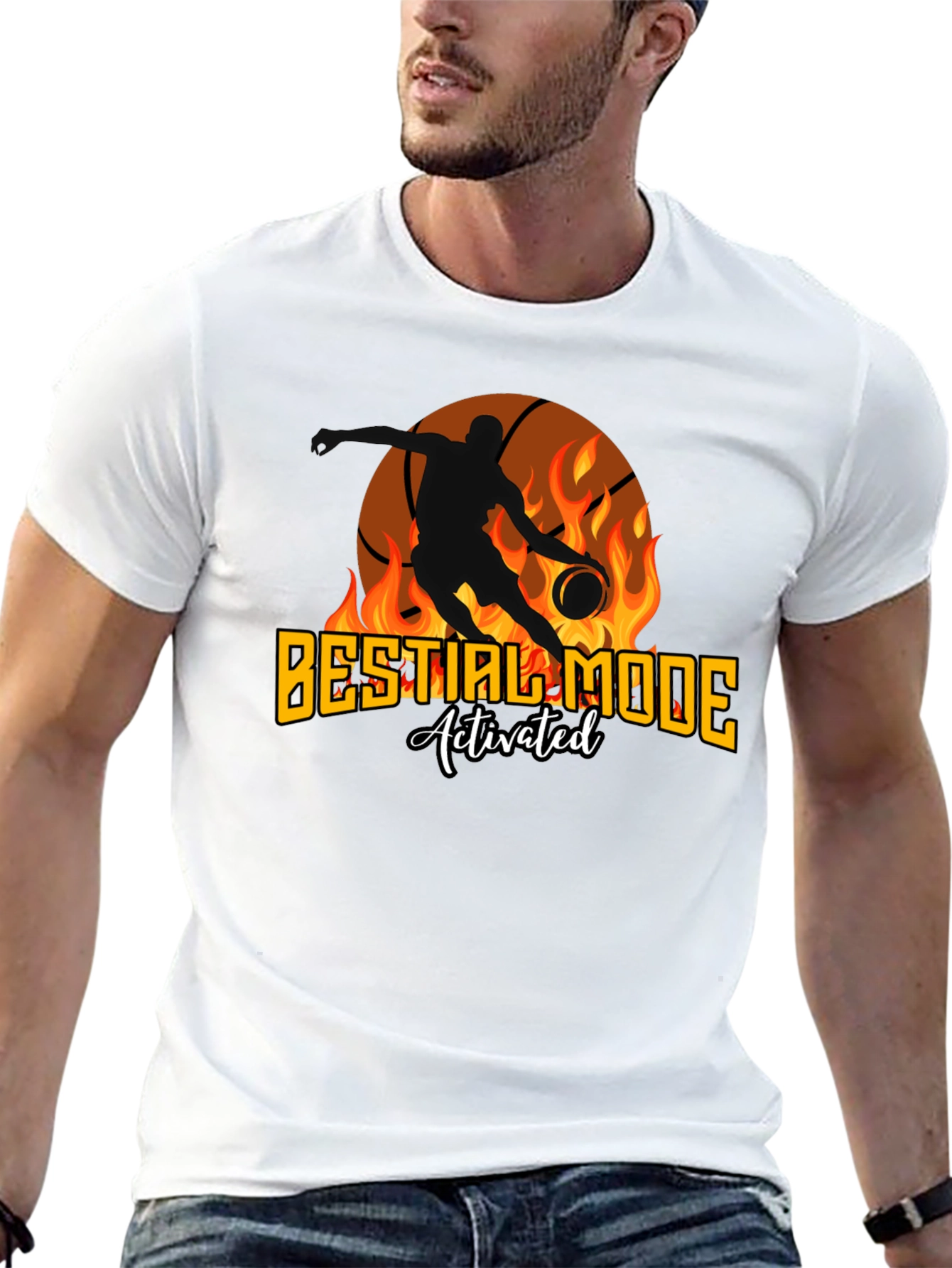 Beastial Mode Activated Basketball T-Shirt