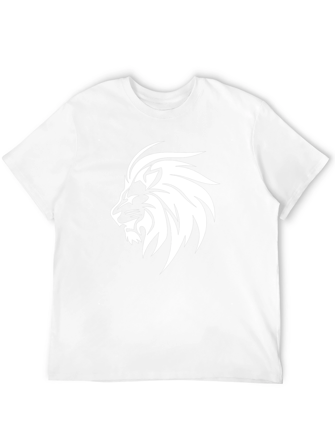Bold Lion Graphic Tee - Black Cotton Blend