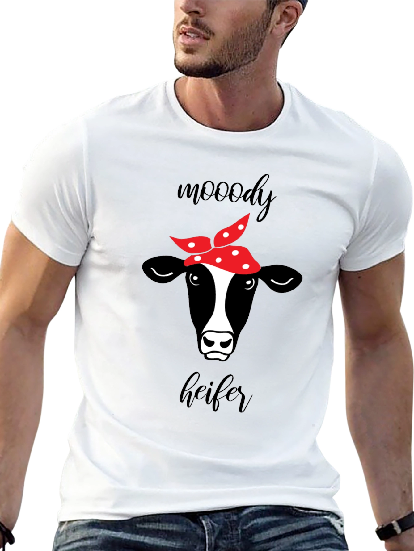 Moody Heifer Graphic T-Shirt